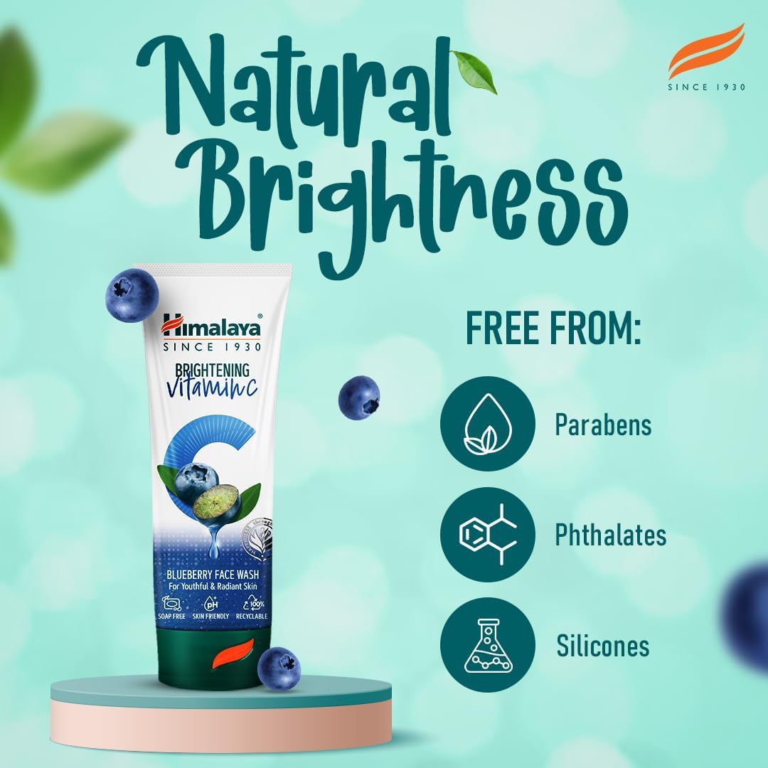 Detalle 2 de Himalaya Lavaggio viso illuminante con vitamina C al mirtillo – 100 ml