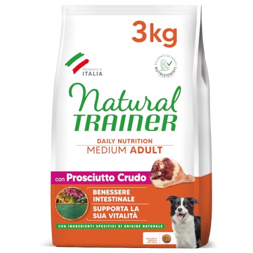 Detalle de Trainer Natural Cibo per Cani Medium Adult, Prosciutto Crudo – 3 Kg