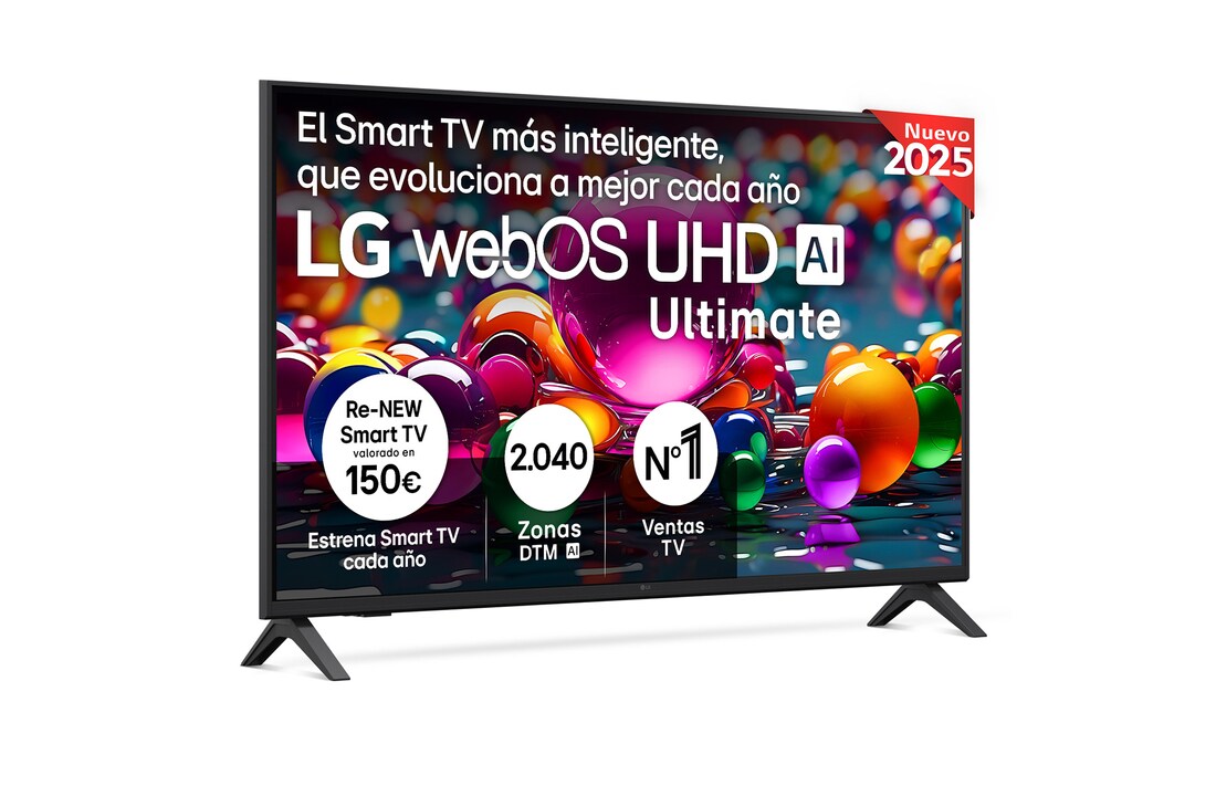 Detalle de LG UA72 43 pulgadas UHD 4K Smart TV 2025