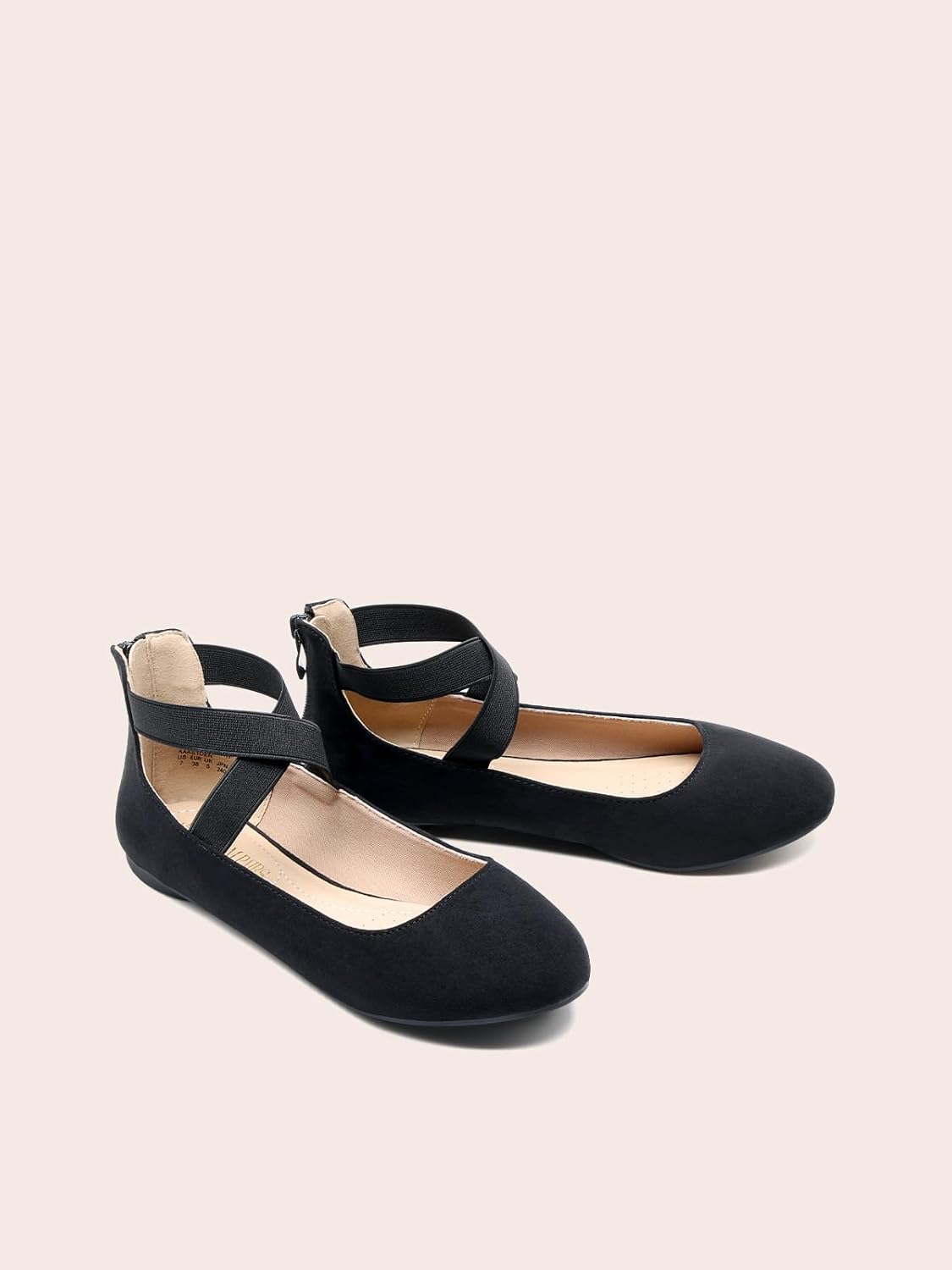 Detalle 2 de DREAM PAIRS Women’s Comfortable Fashion Elastic Ankle Straps Flats