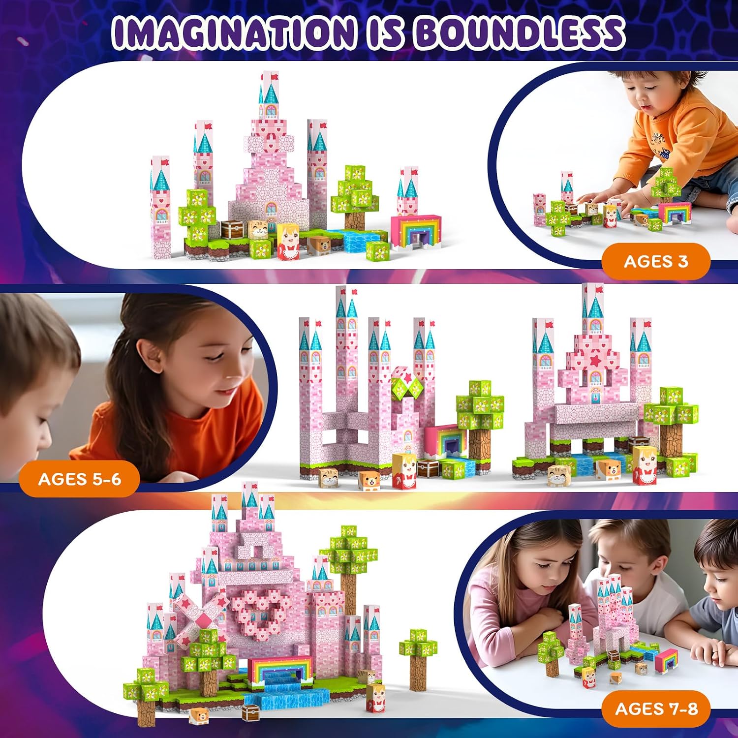 Detalle 2 de Magnetic Blocks 100 PCS 0.8in Crifeton