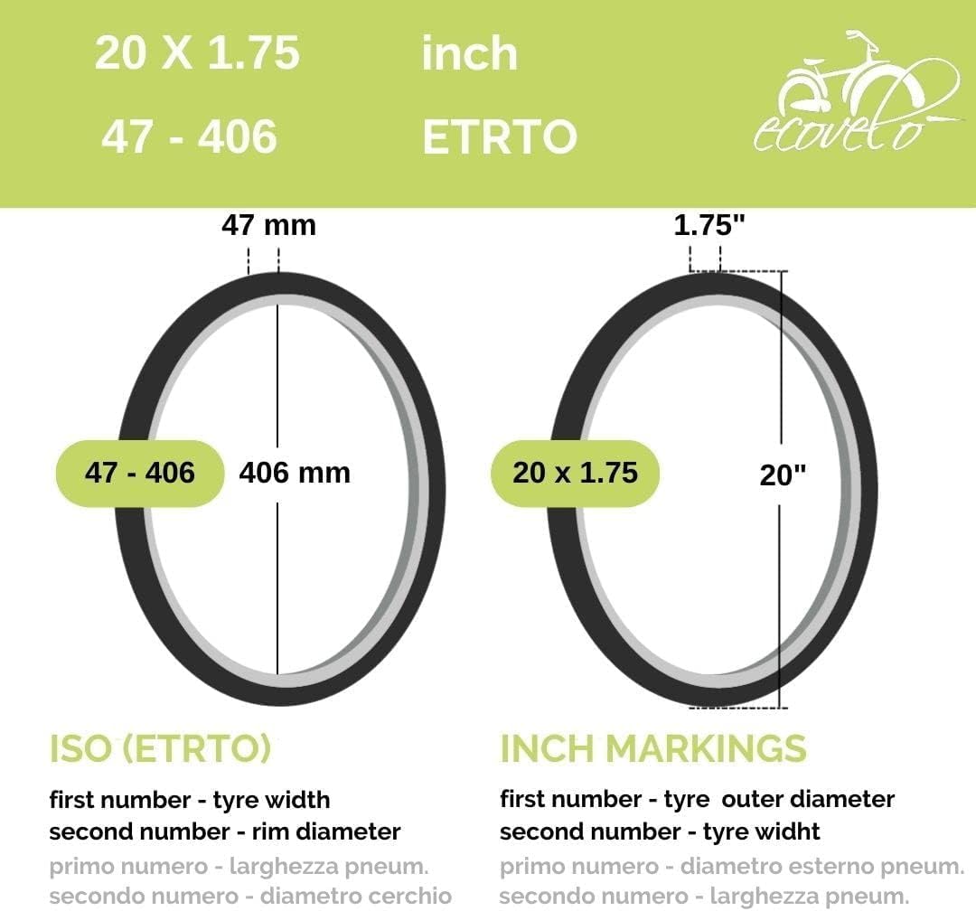 Detalle 2 de ECOVELO EBI20MAE 20 x 1,75 neumáticos para niños