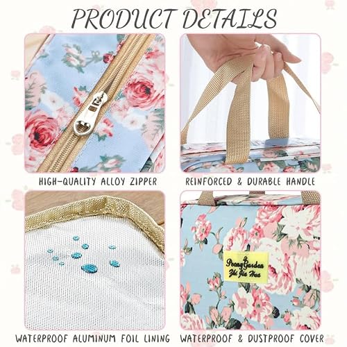 Detalle de Aucuu Trousse de Toilette Femme Grande — Trousse de Maquillage étanche avec Poignée, Pack Voyage et Camping