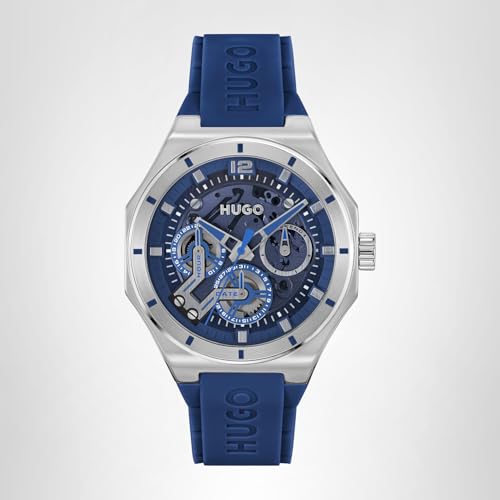 Thumbnail 7 de HUGO #GRAIL Skeleton Blue Men’s Quartz Watch