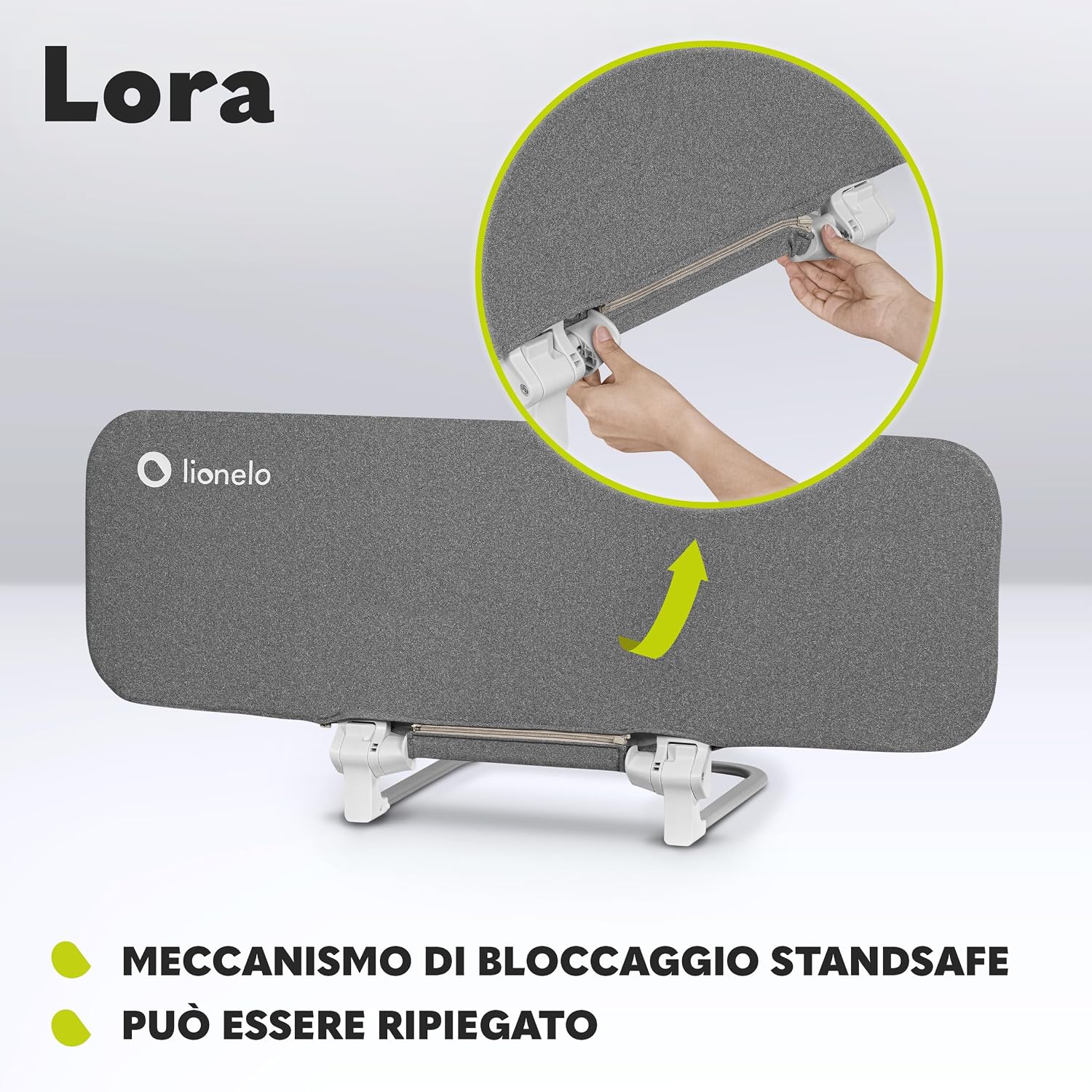Thumbnail 6 de LIONELO Lora Sponda Letto Portatile per Bambini – barriera sicura, pieghevole e inclinabile