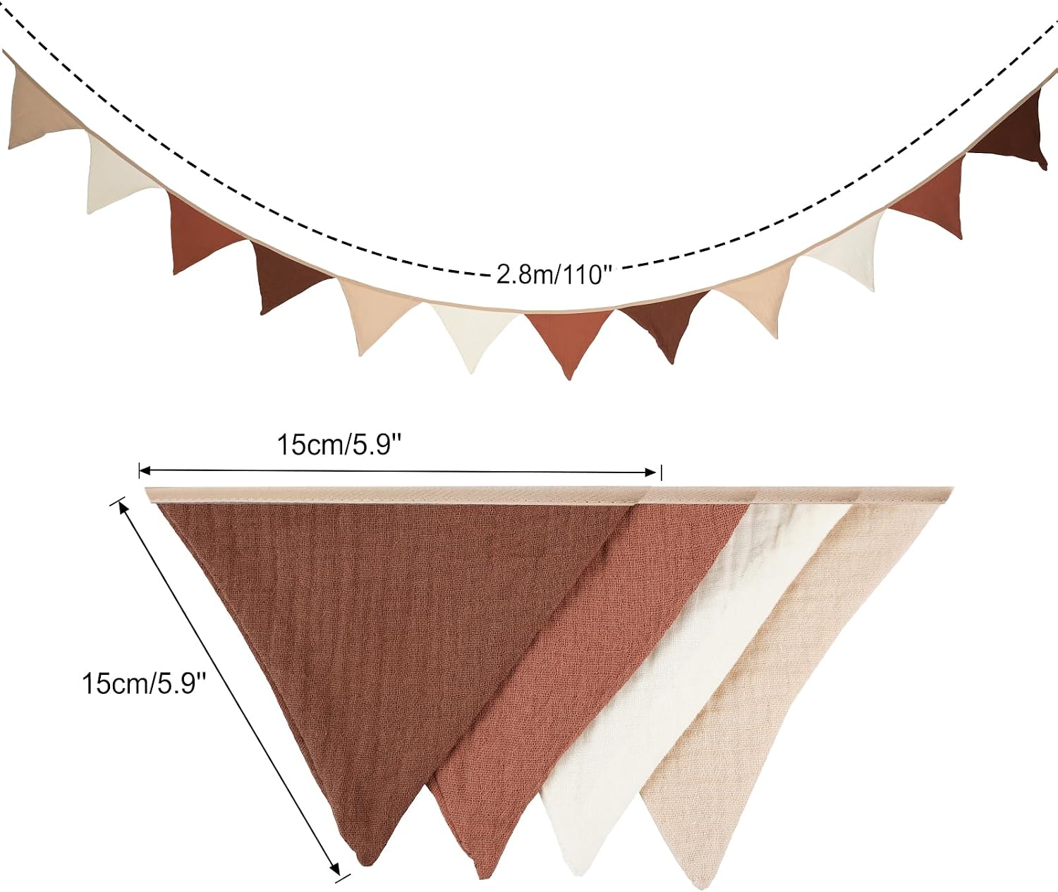 Detalle 2 de G2PLUS Muslin Bunting for Nursery
