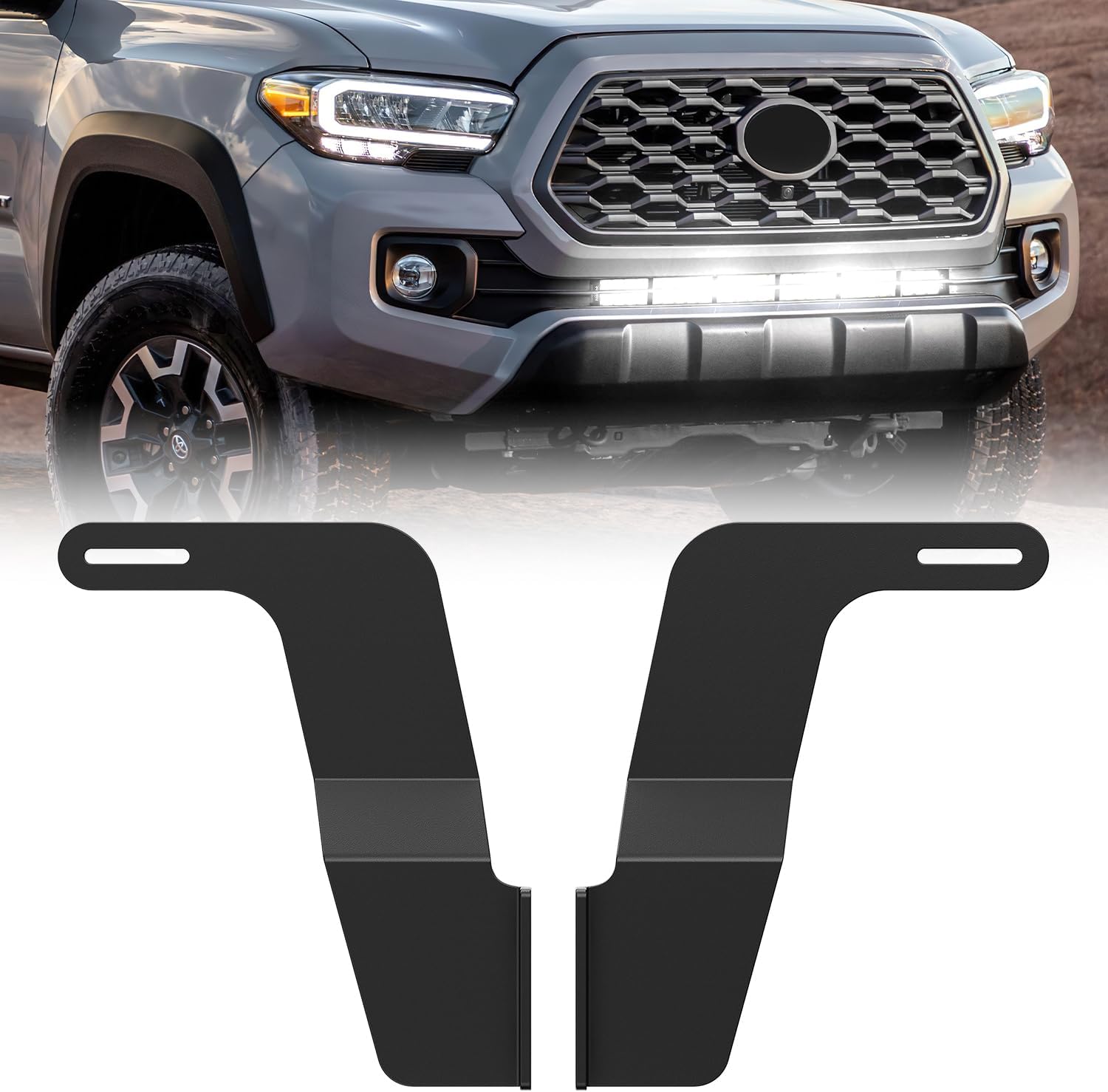 Thumbnail 4 de Nilight 90021B Light Bar Mounting Bracket for Front License Plate Frame (Off-Road LED Lights)