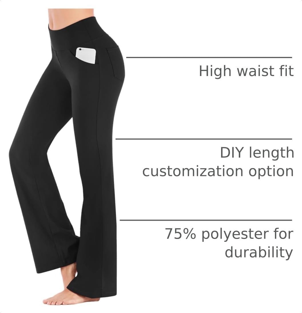 Detalle 2 de IUGA Bootcut Yoga Pants High Waist 4 Pockets