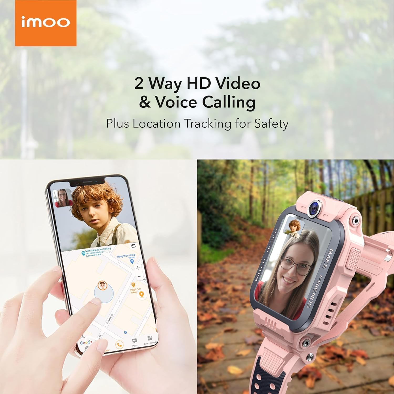 Detalle de imoo Z7 Watch Phone: Kid-Friendly GPS Smartwatch with 2-Way Video and IPX8 Swimming