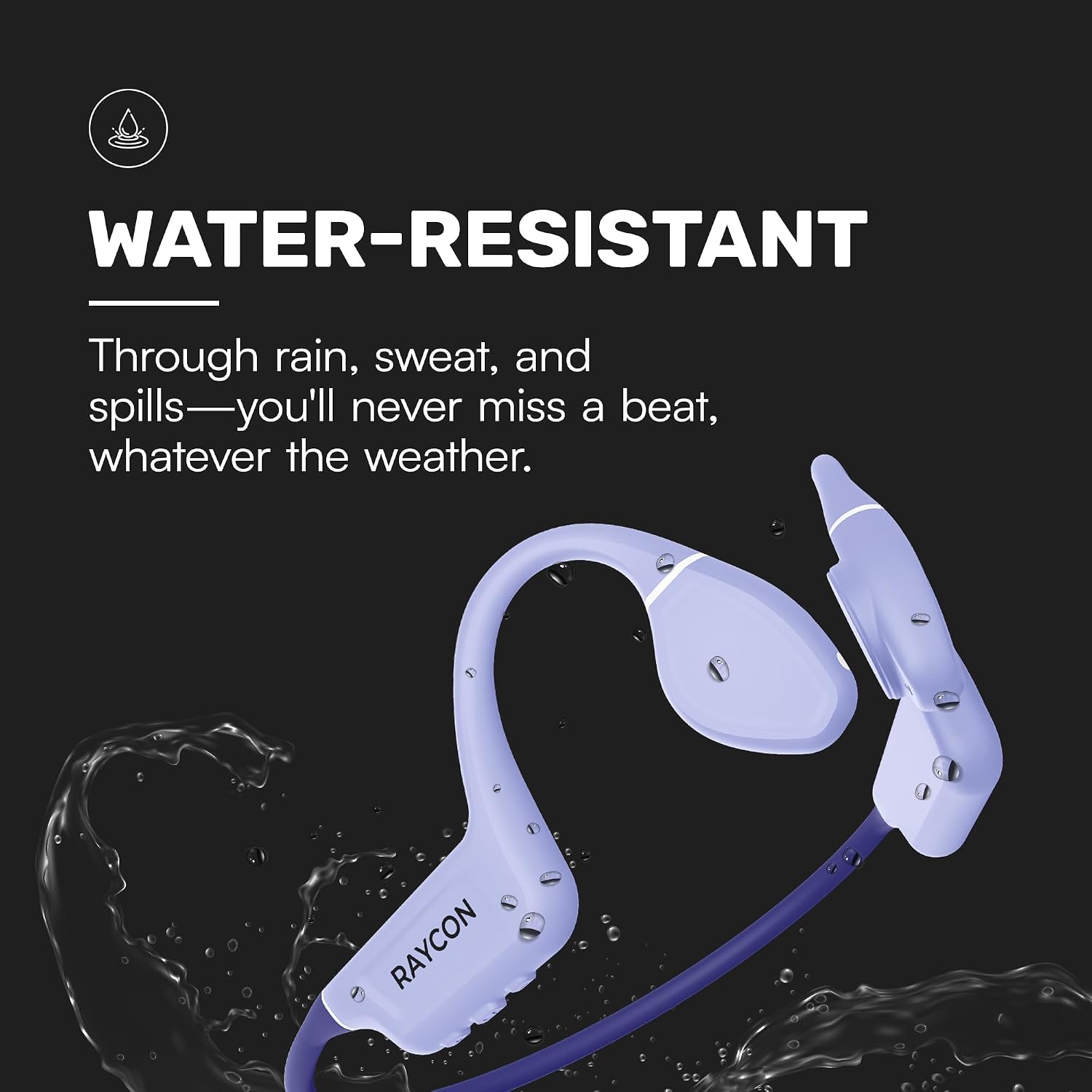 Detalle de Raycon Bone Conduction Headphones Bluetooth - Open Ear Running Headphones (Blue)
