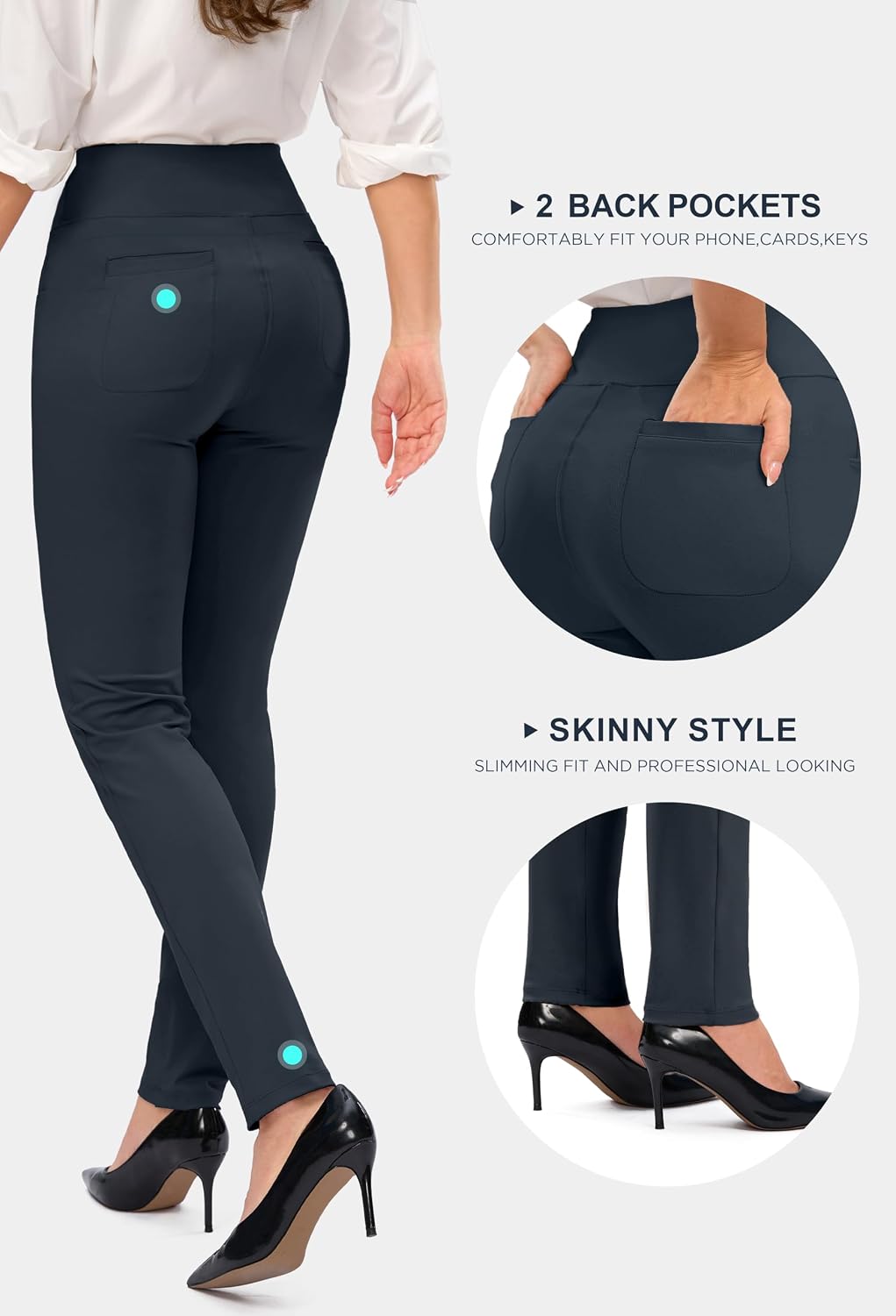 Thumbnail 2 de Rammus High Waist Dress Pants with Pockets