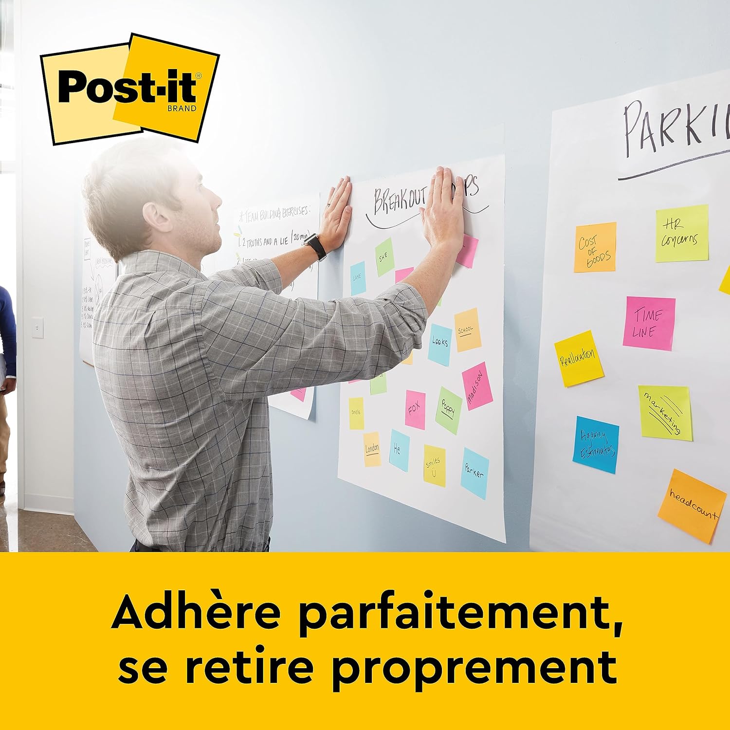 Thumbnail 6 de Post-it Super Sticky Meeting Charts – Pack de 2 blocs (58,4 x 50,8 cm) – blanc