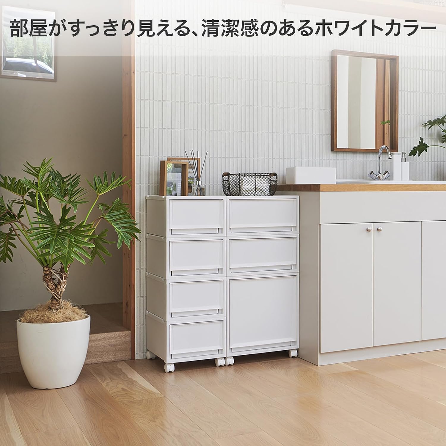 Detalle de 天馬 フィッツケースマルチ 40-35S 収納ケース 幅35×奥行40×高さ20cm ホワイト