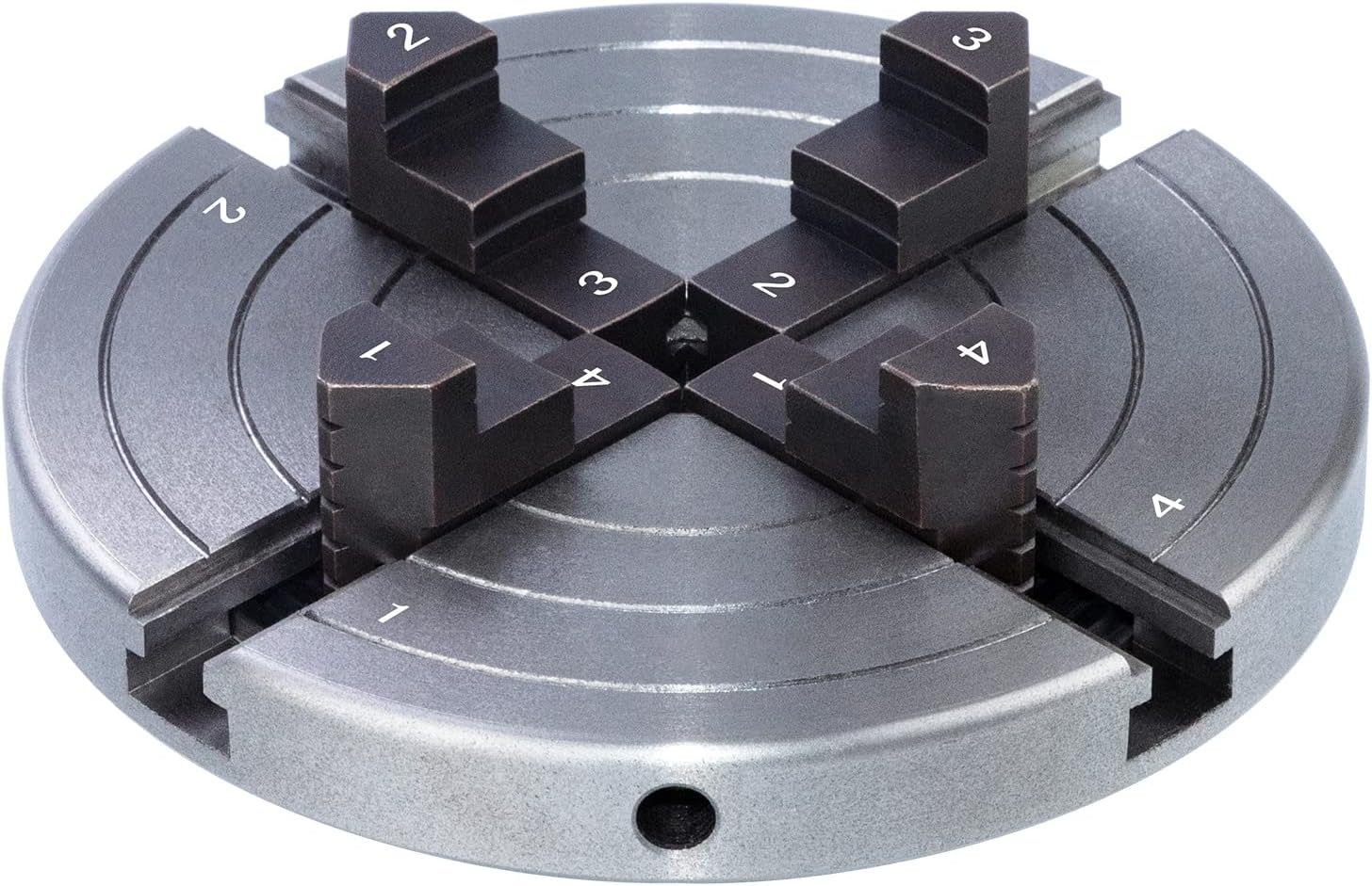 Detalle de DEEFIINE K120405B houten draaibankklauwplaat, 152 mm, zelfcentrerend met 4 klauwen