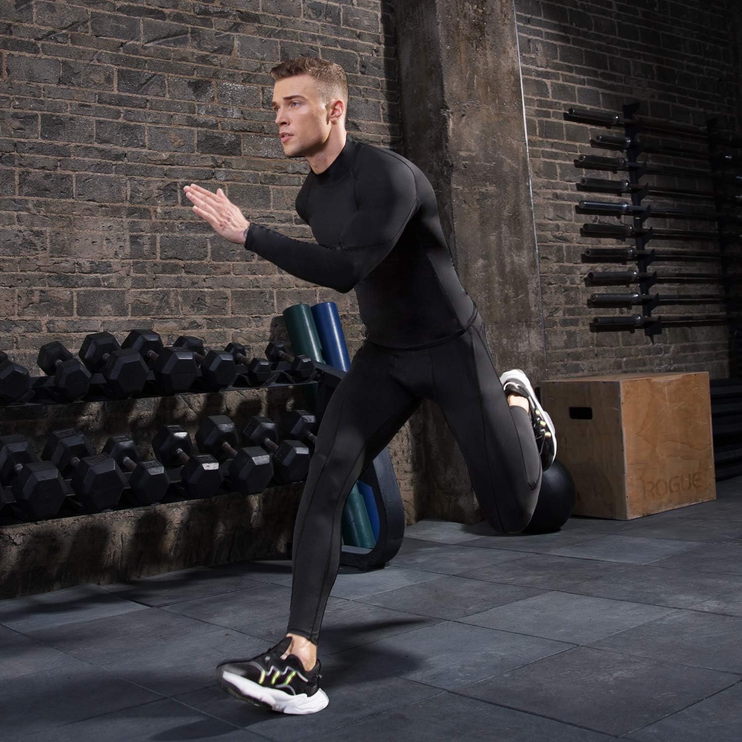 Detalle de SPVISE Men's Compression Shirt, Long Sleeve