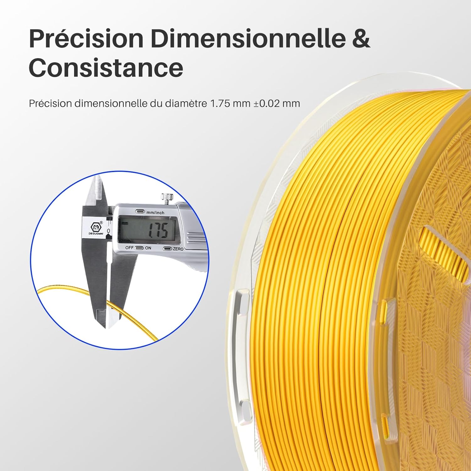 Thumbnail 3 de ELEGOO Pack de 4 bobines de filament PLA soie 250 g (1,75 mm) – 4 couleurs multicolores