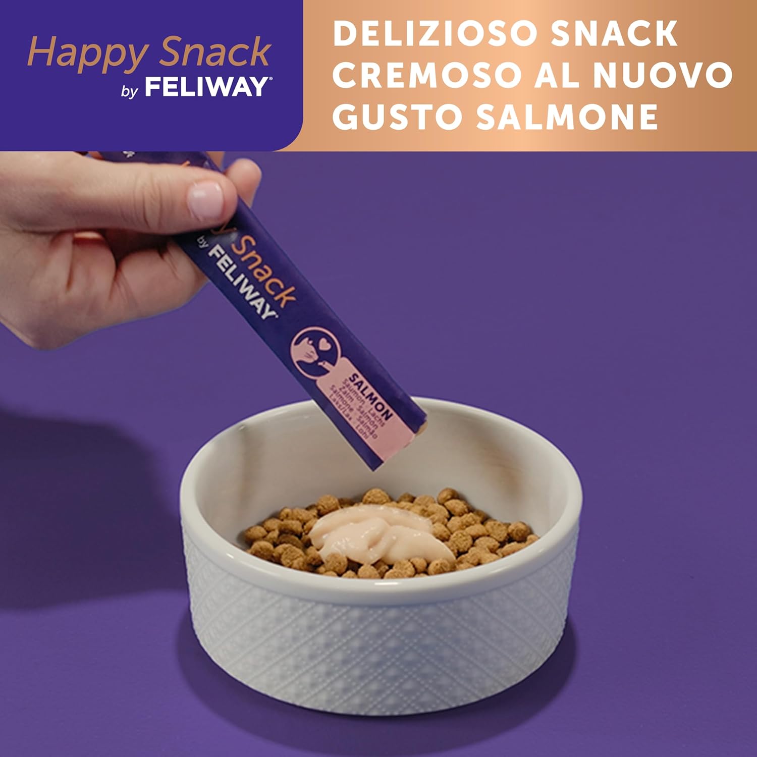 Detalle de Happy Snack by FELIWAY – Gustosi snack calmanti per gatti, 6 stick