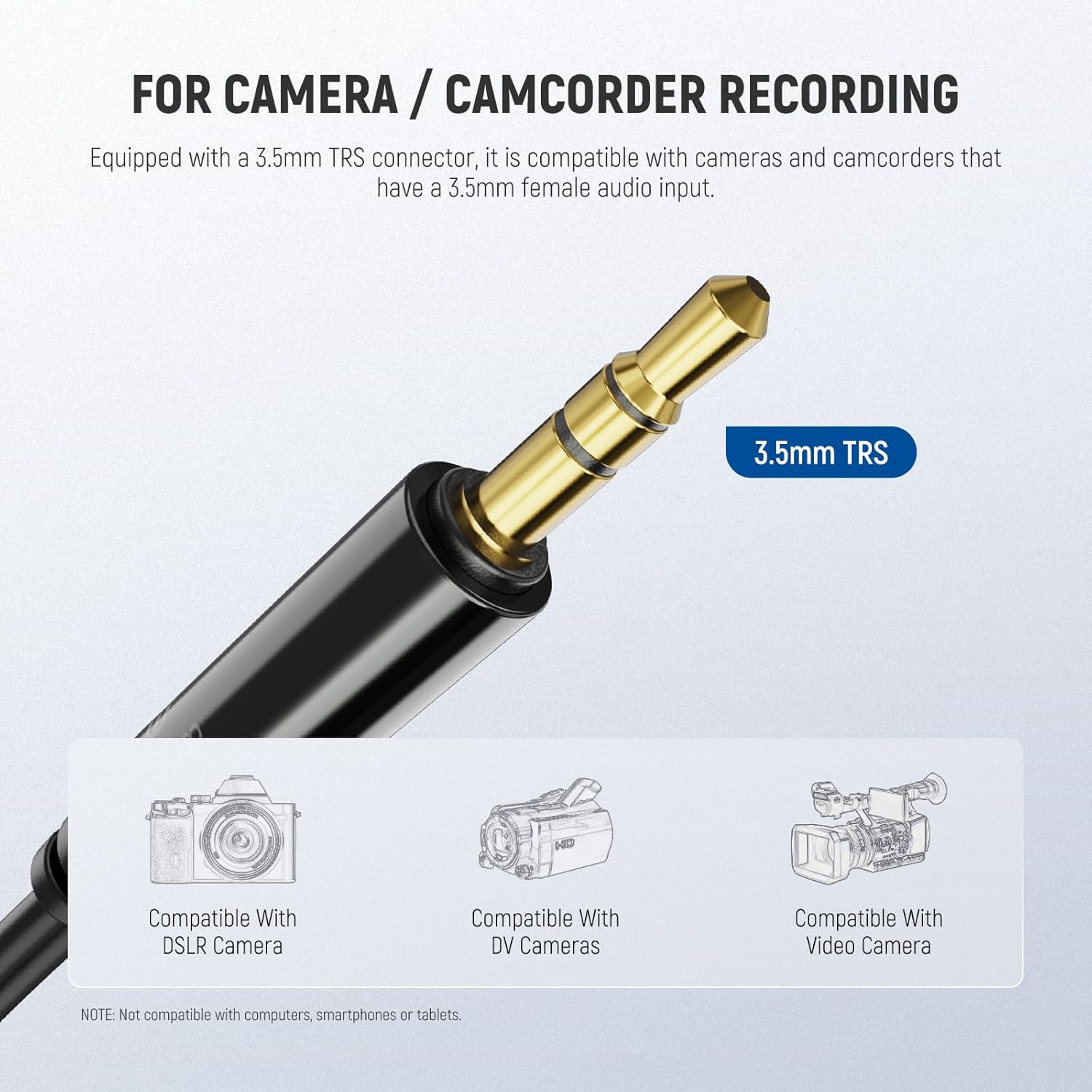 Thumbnail 5 de Neewer LM3 2m Wired Dual Lavalier Microphones with 4m Extension Cable (3.5mm TRS)
