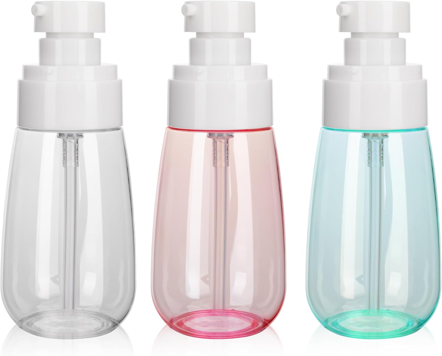 Lammcou Mini flacons spray à brume fine (lot de 3) rechargeables, anti-fuite, format voyage TSA