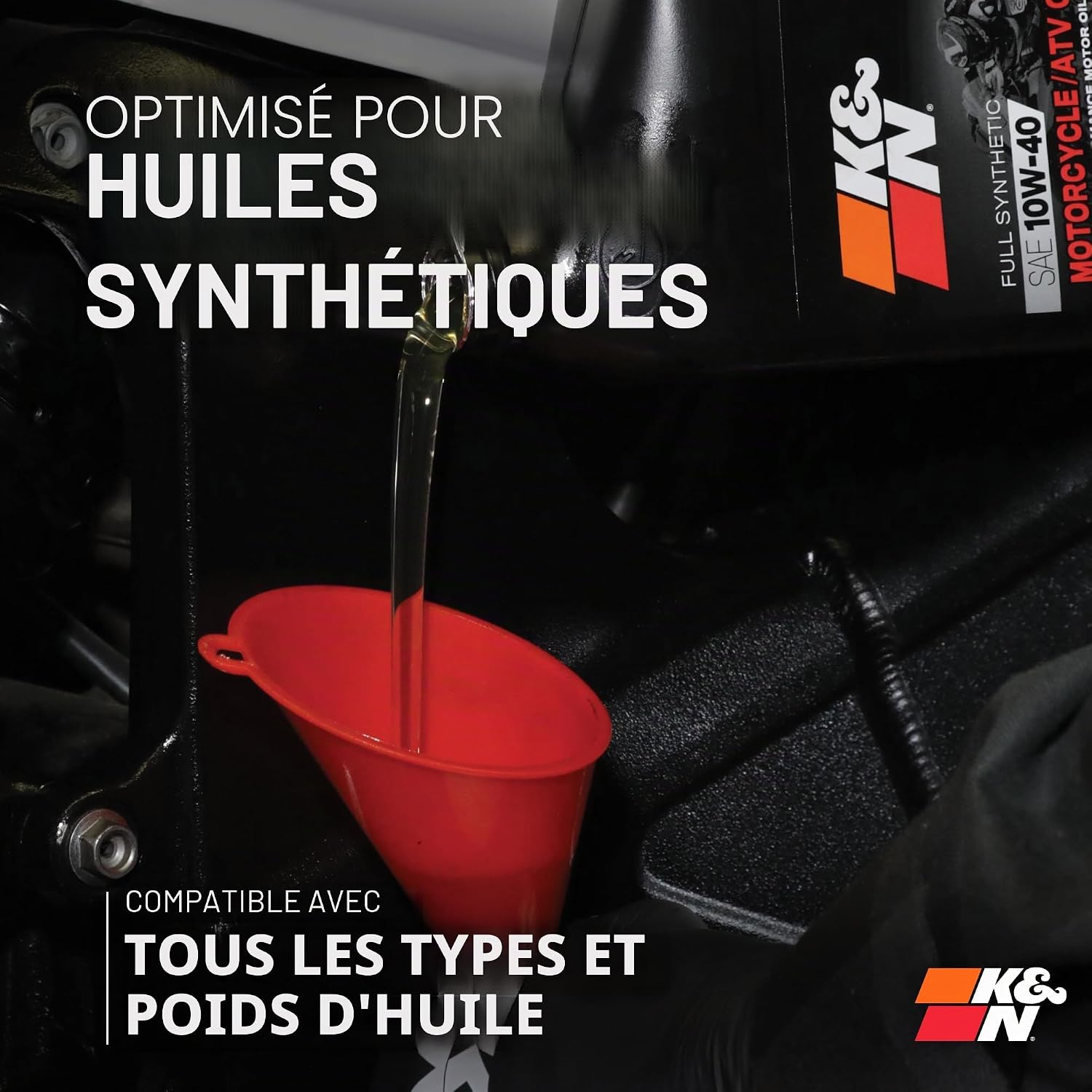 Thumbnail 6 de K&N Powersports Filtre à Huile KN-170 Bloc 75x94mm, compatible Harley Davidson
