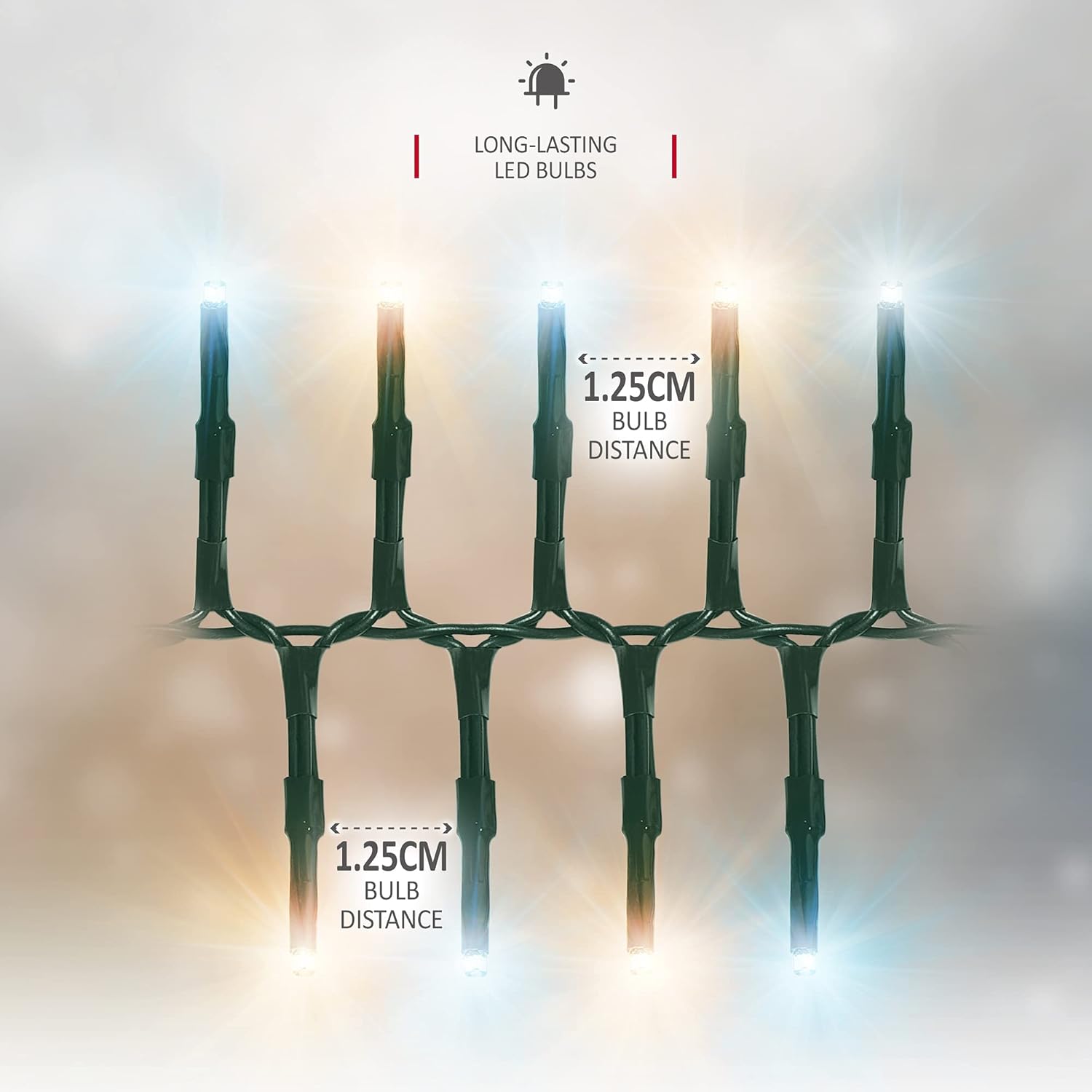 Thumbnail 2 de NETTA 720 LED Christmas Tree Cluster Lights with 8-Hour Timer, 8 Modes & Warm/Cool White