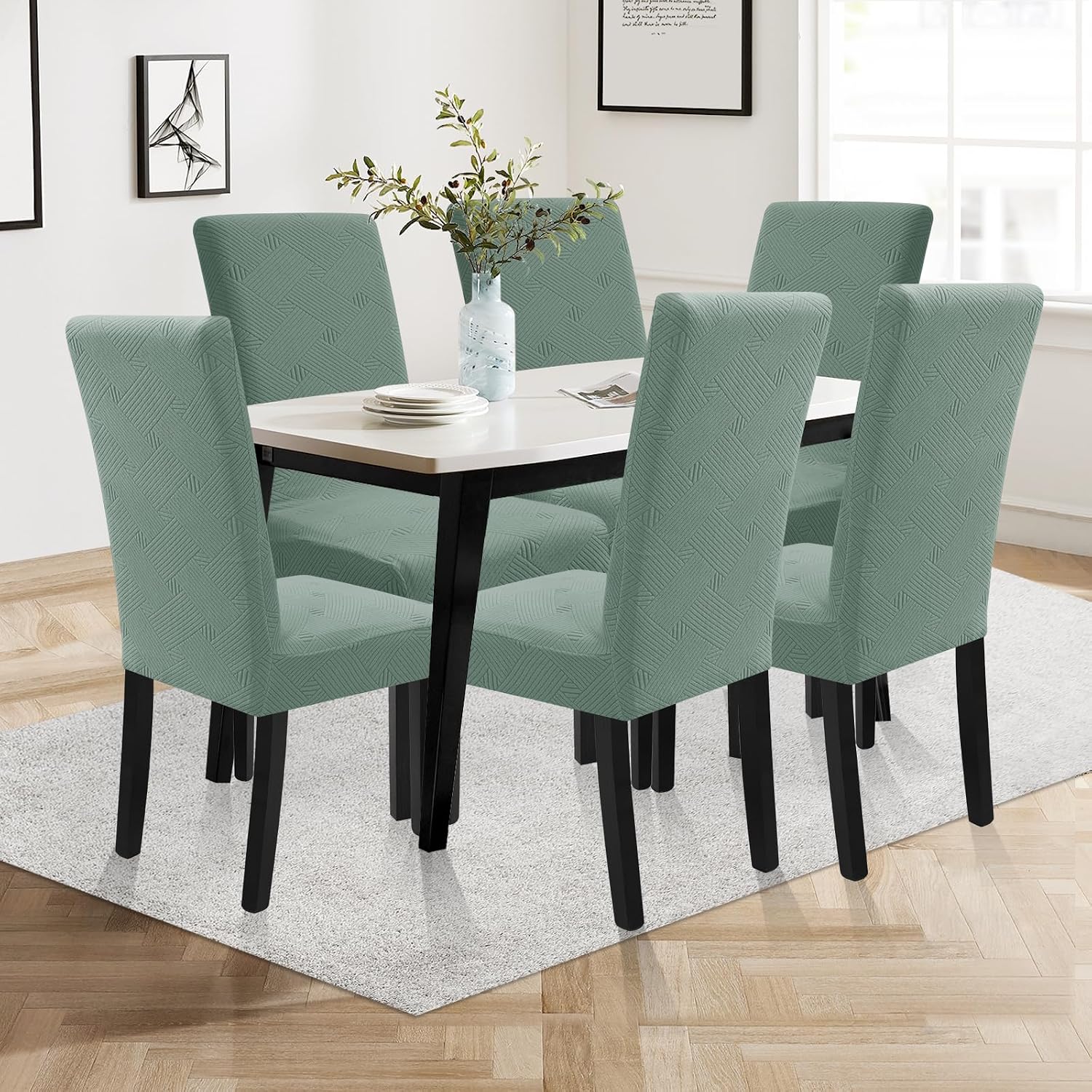 Thumbnail 1 de Ystyle housse de chaise 6 pièces extensible