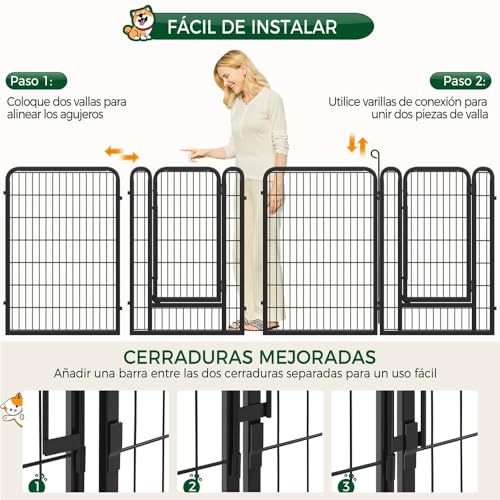 Thumbnail 7 de Yaheetech Parc pour chien 68 x 100 cm