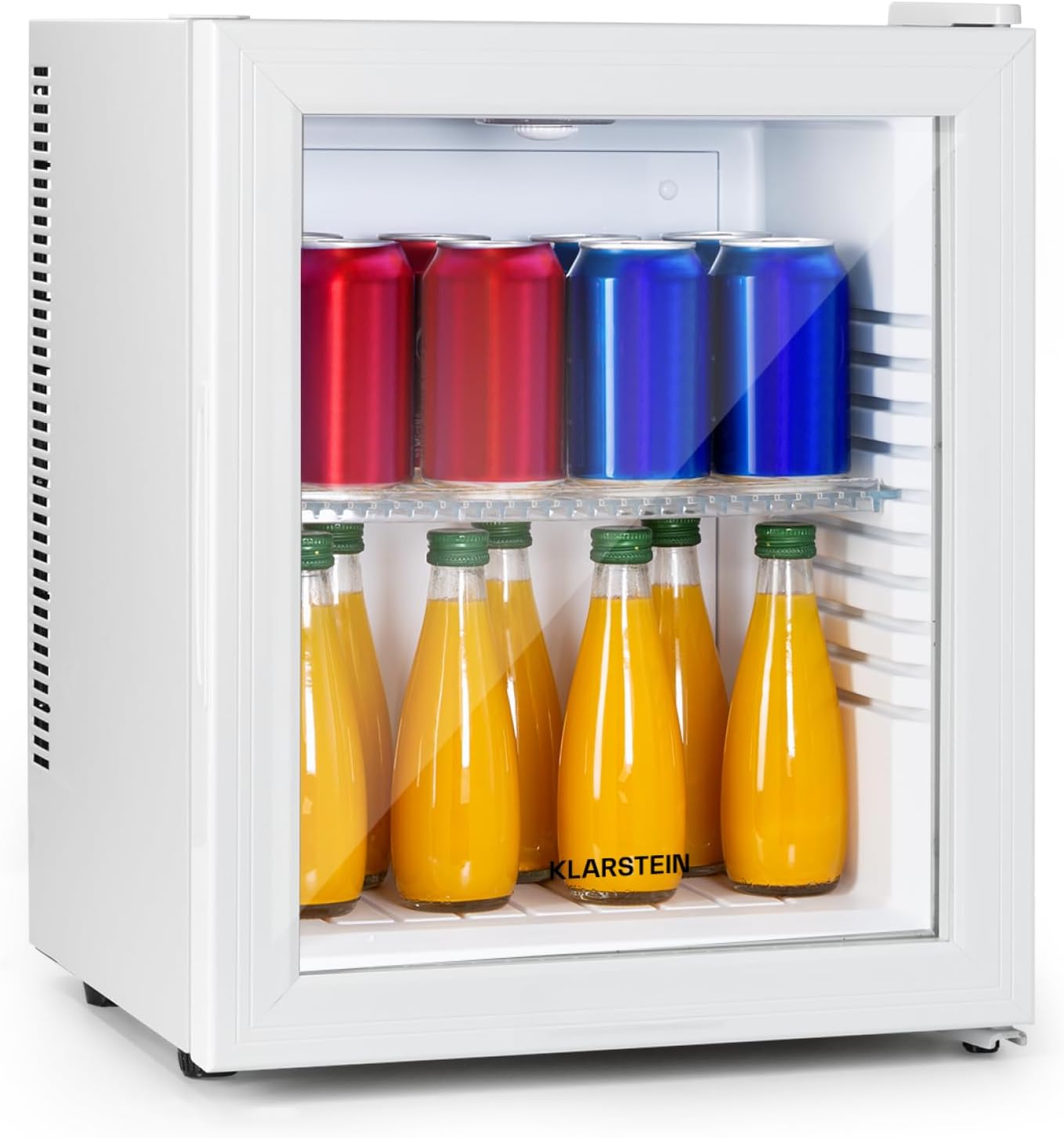 Detalle de Klarstein 10039904 – mini lodówka 23 l ze szklanymi drzwiami, 12–18°C