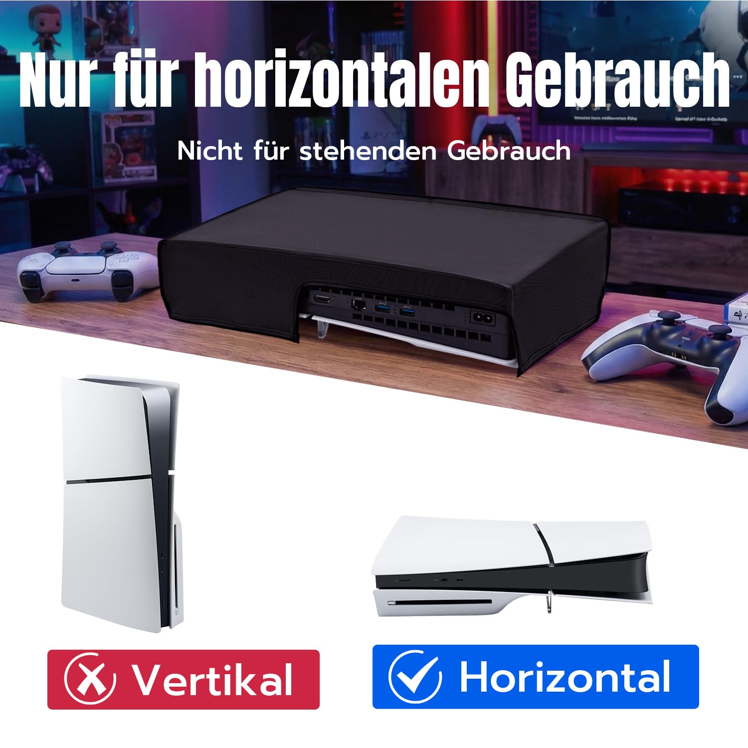 Thumbnail 3 de Wigearss Staubschutz für PS5 Slim 1680D
