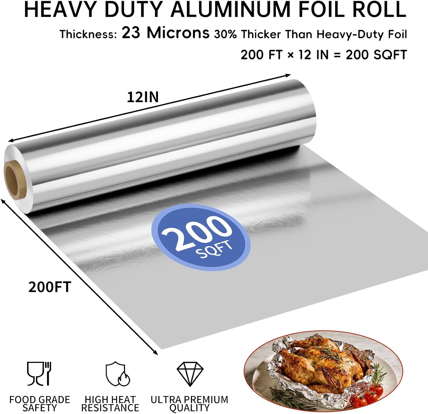 Detalle de Aluminum Foil Roll 23 Micron