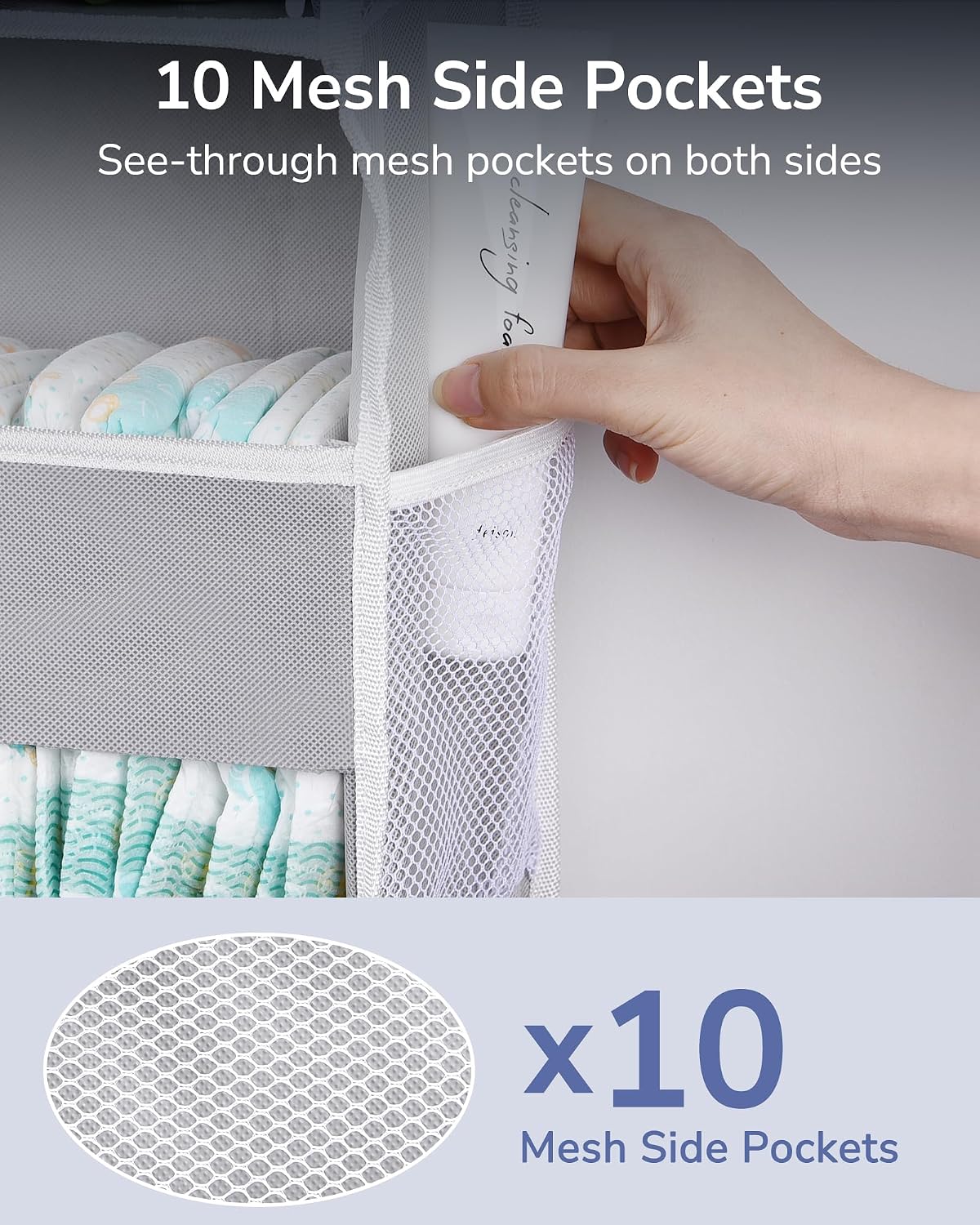 Detalle de ULG Over Door Organizer 5 Large Pockets 44 lb