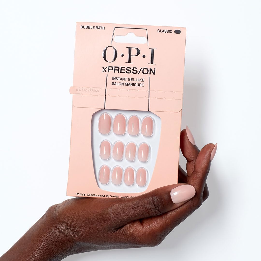 Thumbnail 6 de OPI xPRESS/ON Press On Nails in Black, Red & Pink Opaque Crème Shades (Long & Short, Round & Oval) – With Nail Glue