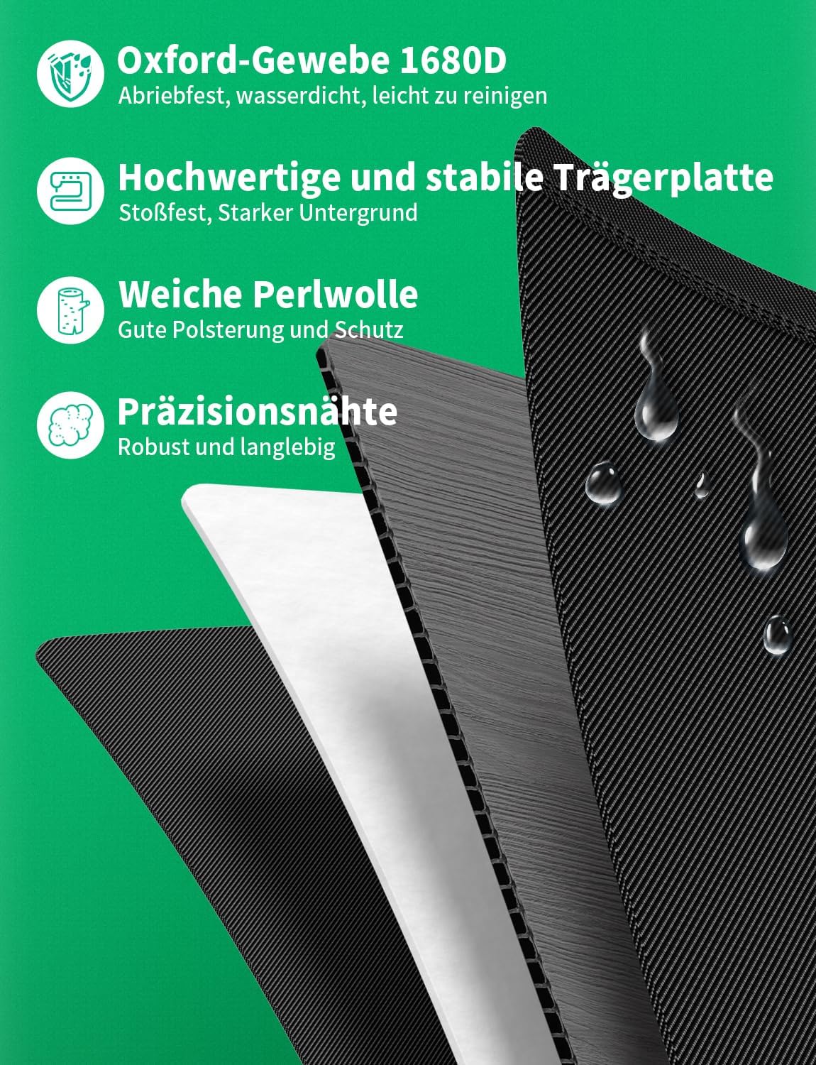 Detalle 2 de Oasser Kofferraumtasche Kofferraum-Organizer mit Deckel – faltbar, wasserdicht & rutschfest