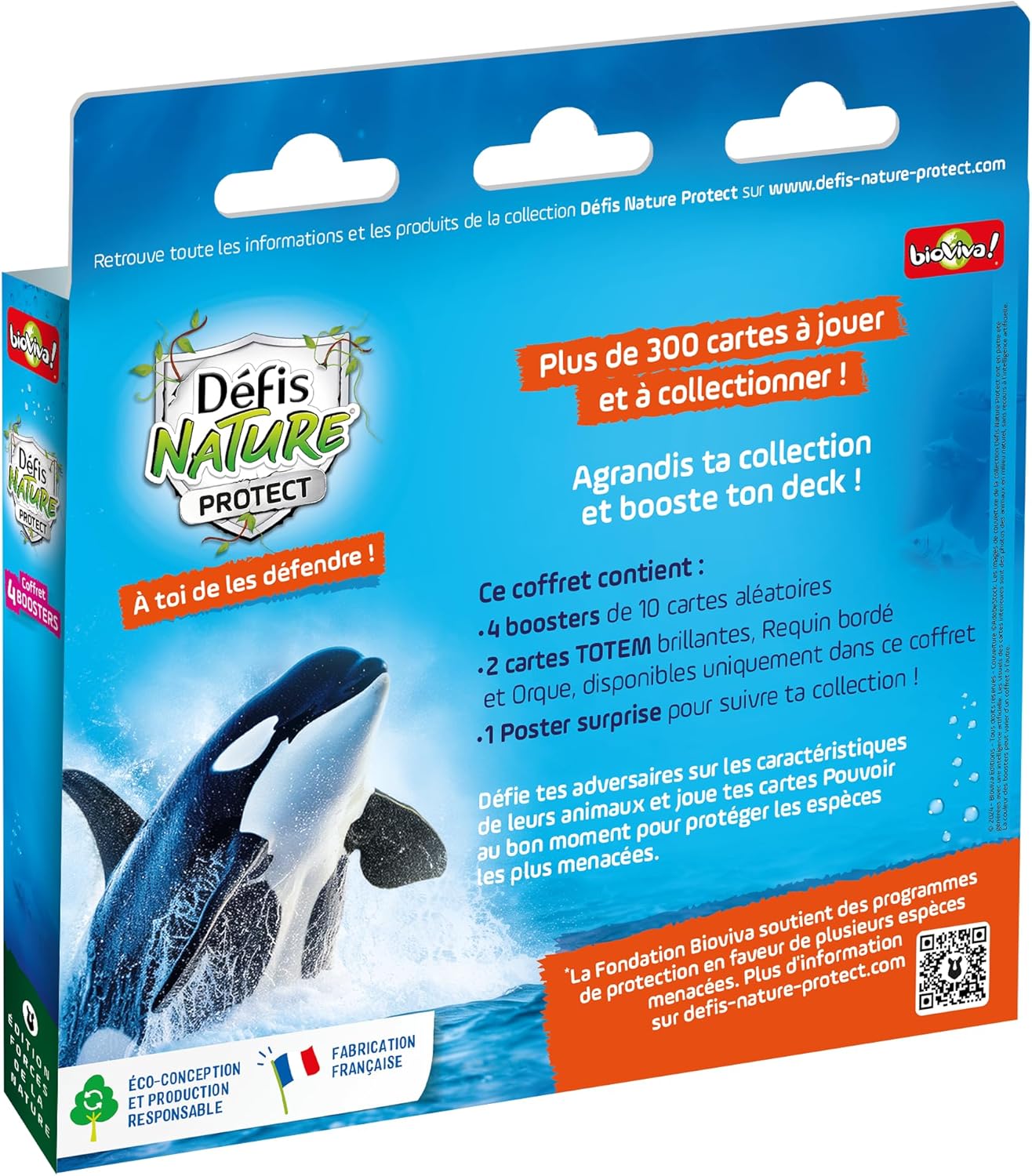 Detalle 2 de Coffret 4 BOOSTERS Orque & Requin, Bleu/Blanc – JEU ÉDUCATIF & Amusant