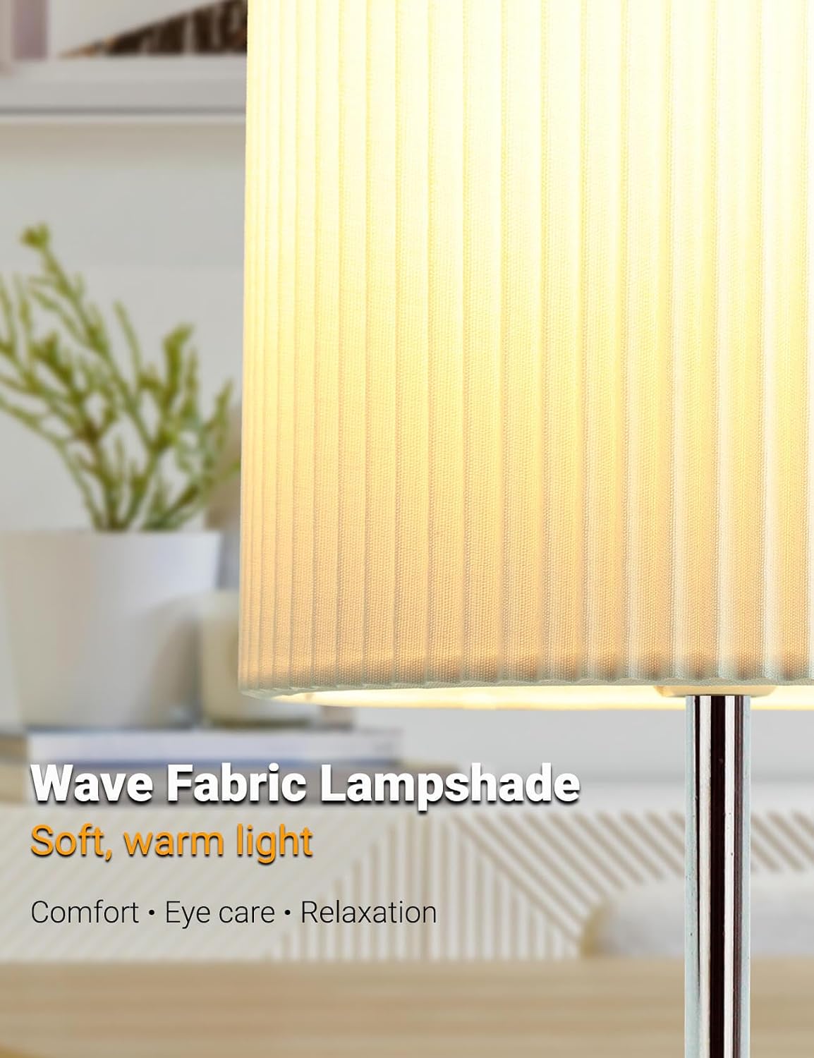 Thumbnail 4 de HSLighting Touch Control 3-way Dimmable Bedside Lamp