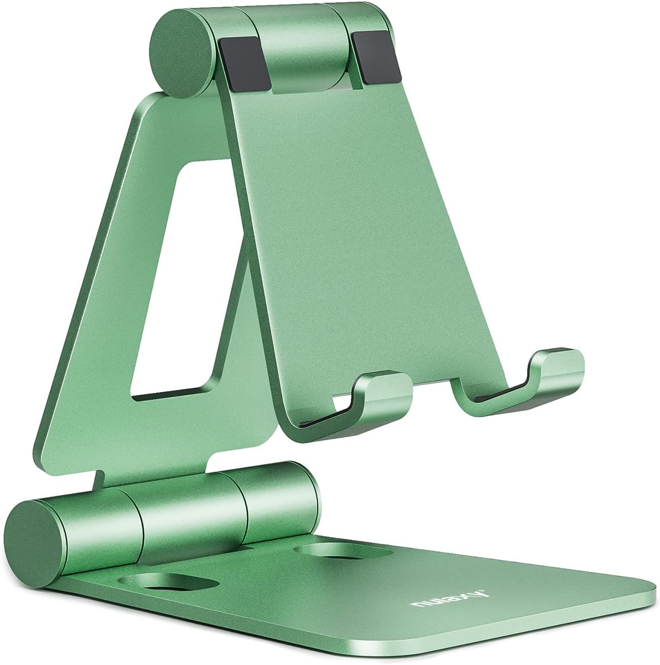 Detalle de Nulaxy Dual Folding Phone Stand — Adjustable green