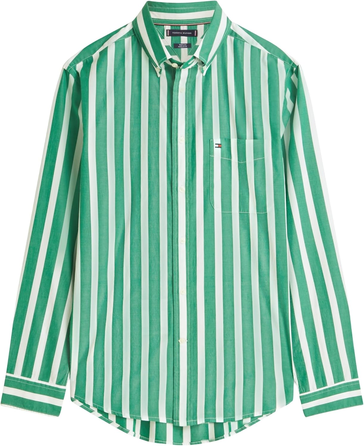 Thumbnail 4 de Tommy Hilfiger Flex Poplin Bold Stripe Shirt MW0MW41715 camicia in popeline a righe, unisex