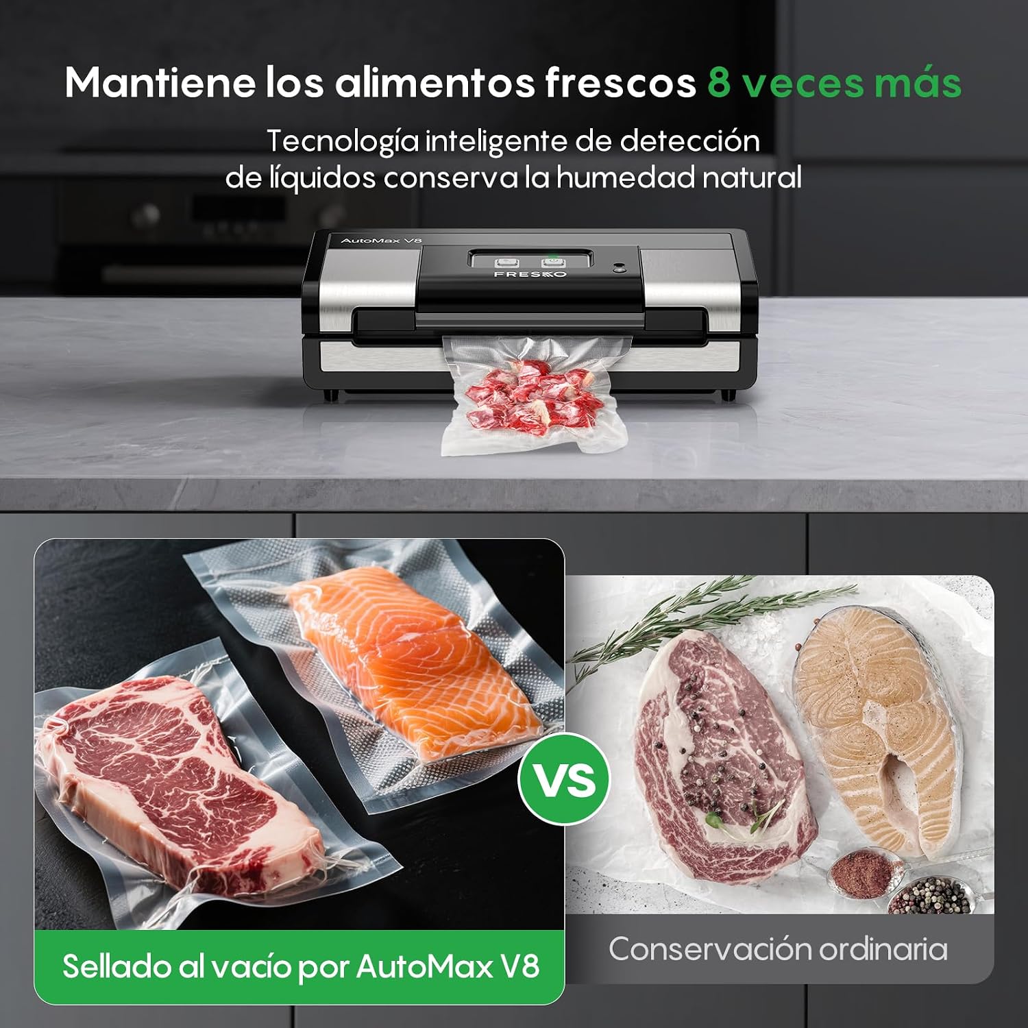 Detalle de FRESKO Automática Envasadora al vacío 140 W