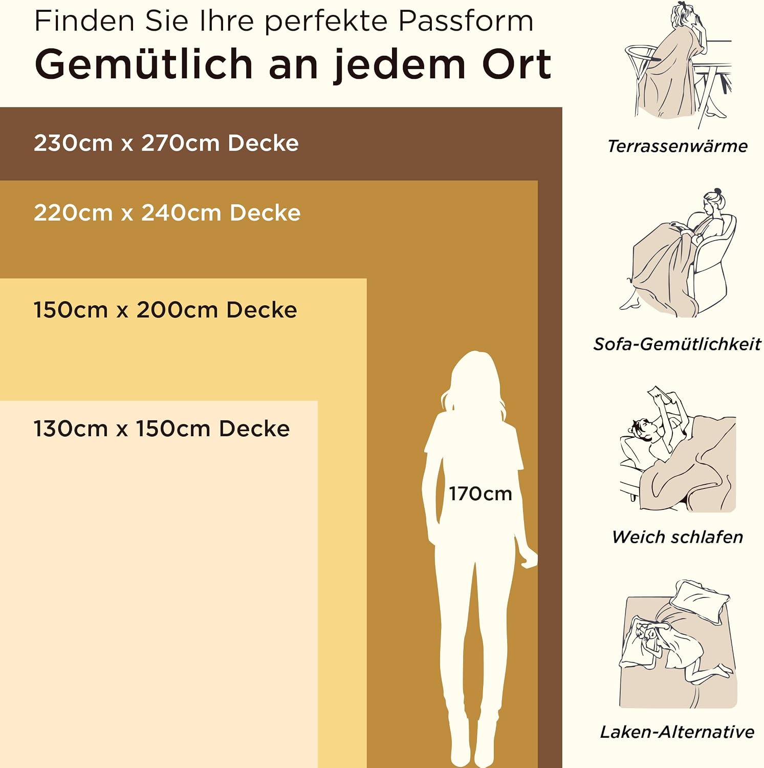 Thumbnail 6 de BEDSURE Flauschig Fleecedecke XXL 220x240 cm (grau) – warme Wohndecke zum Kuscheln