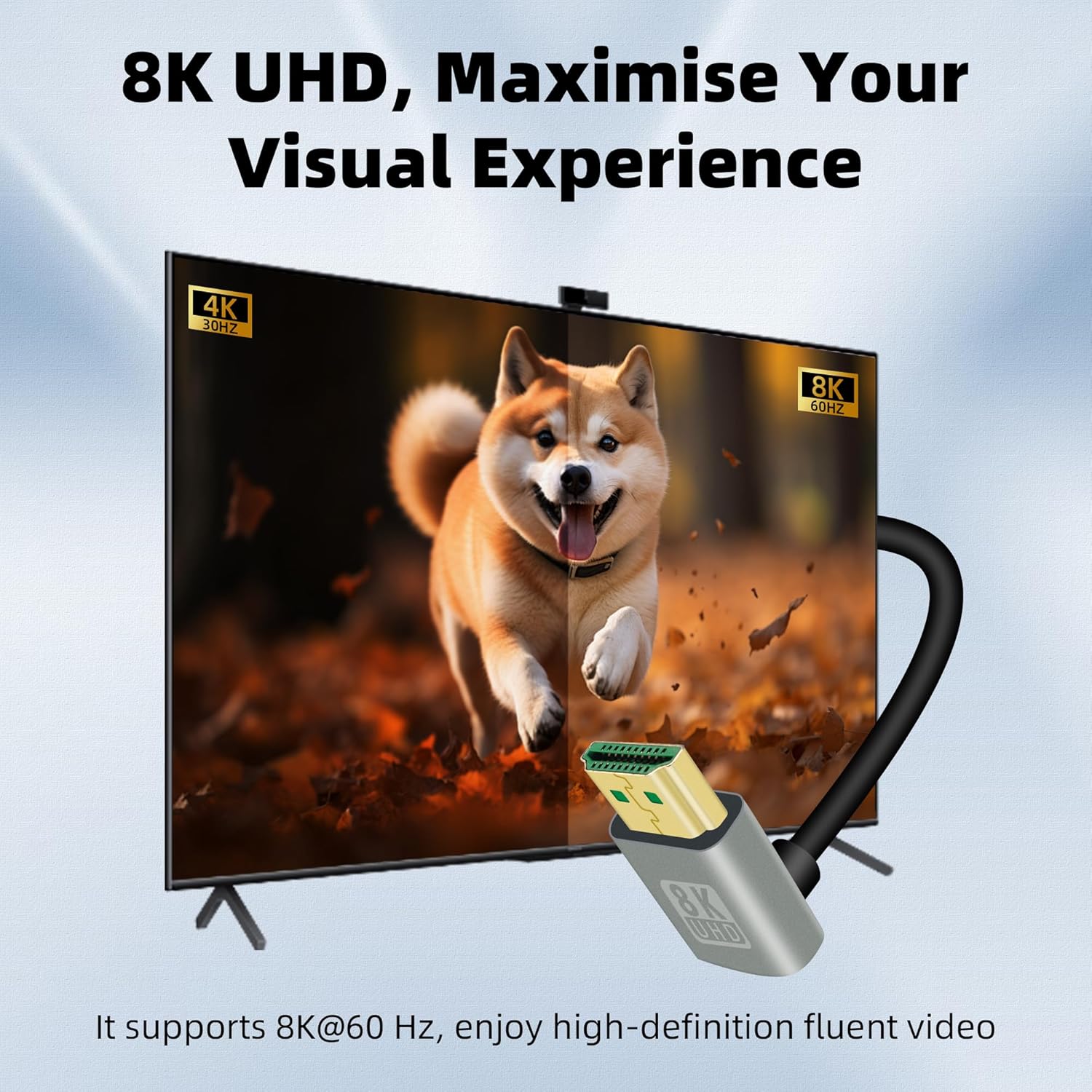 Thumbnail 2 de RIIEYOCA 8K 270 Degree HDMI Cable 0.5m