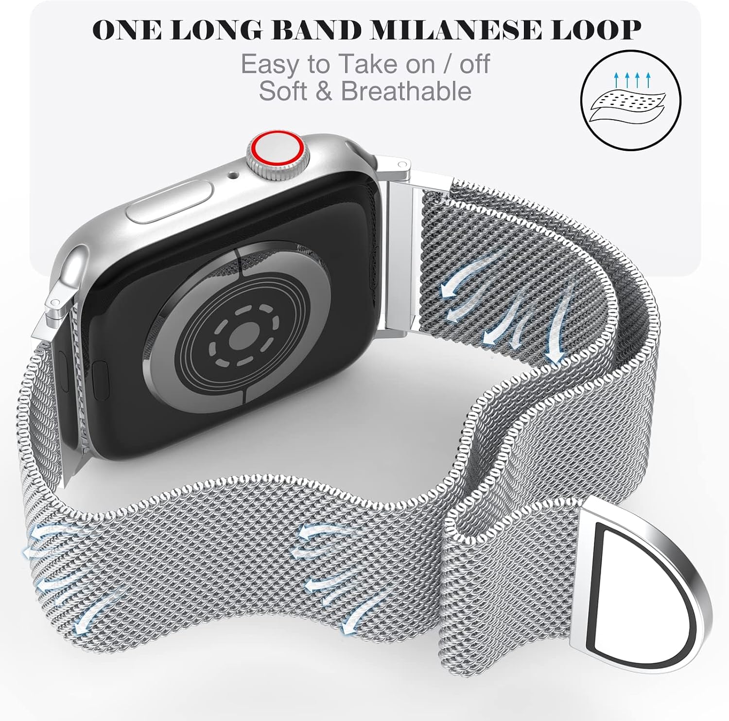 Thumbnail 1 de ORRLBB Magnetic Apple Watch strap 49mm