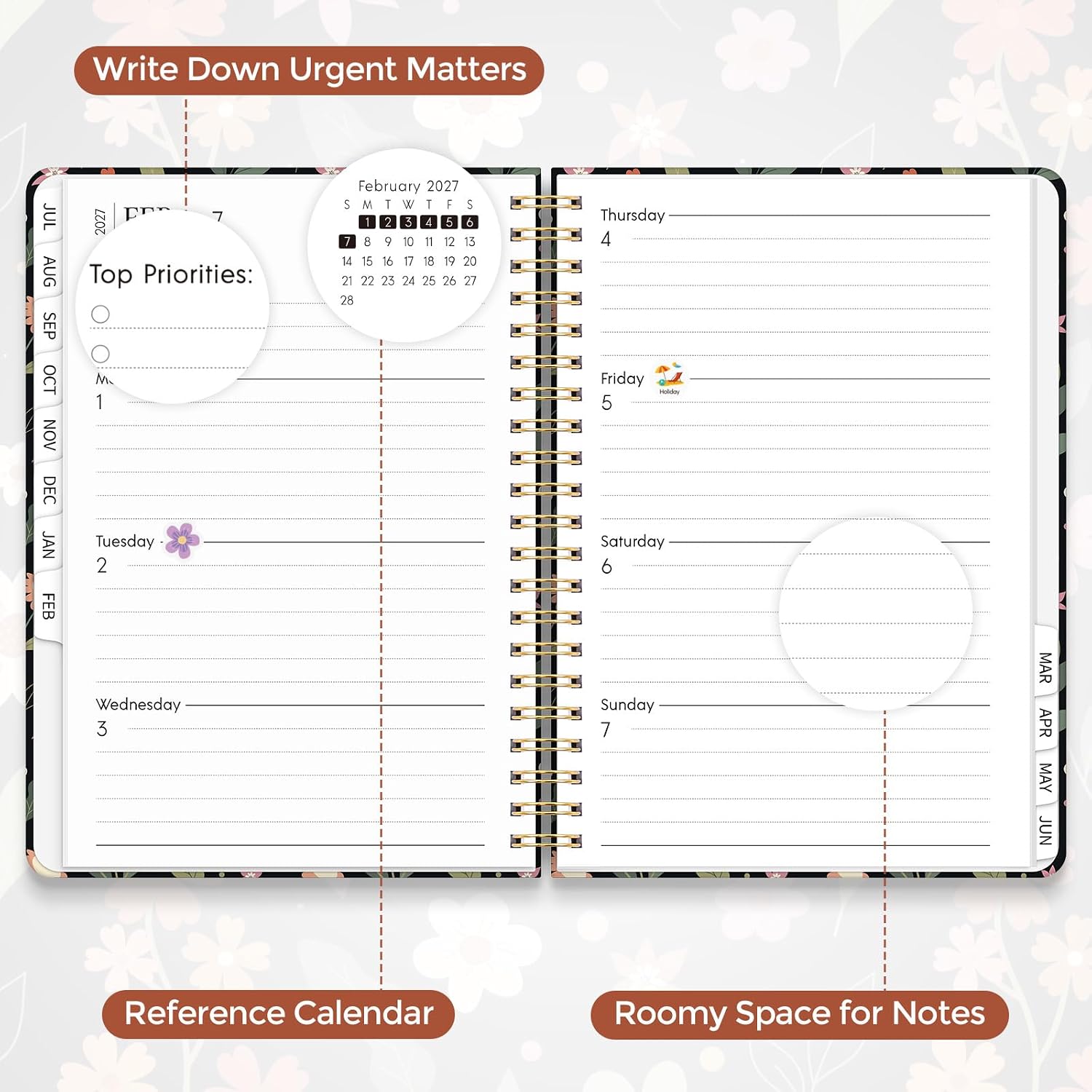 Detalle 1 de KONVINIT Academic Planner, A5