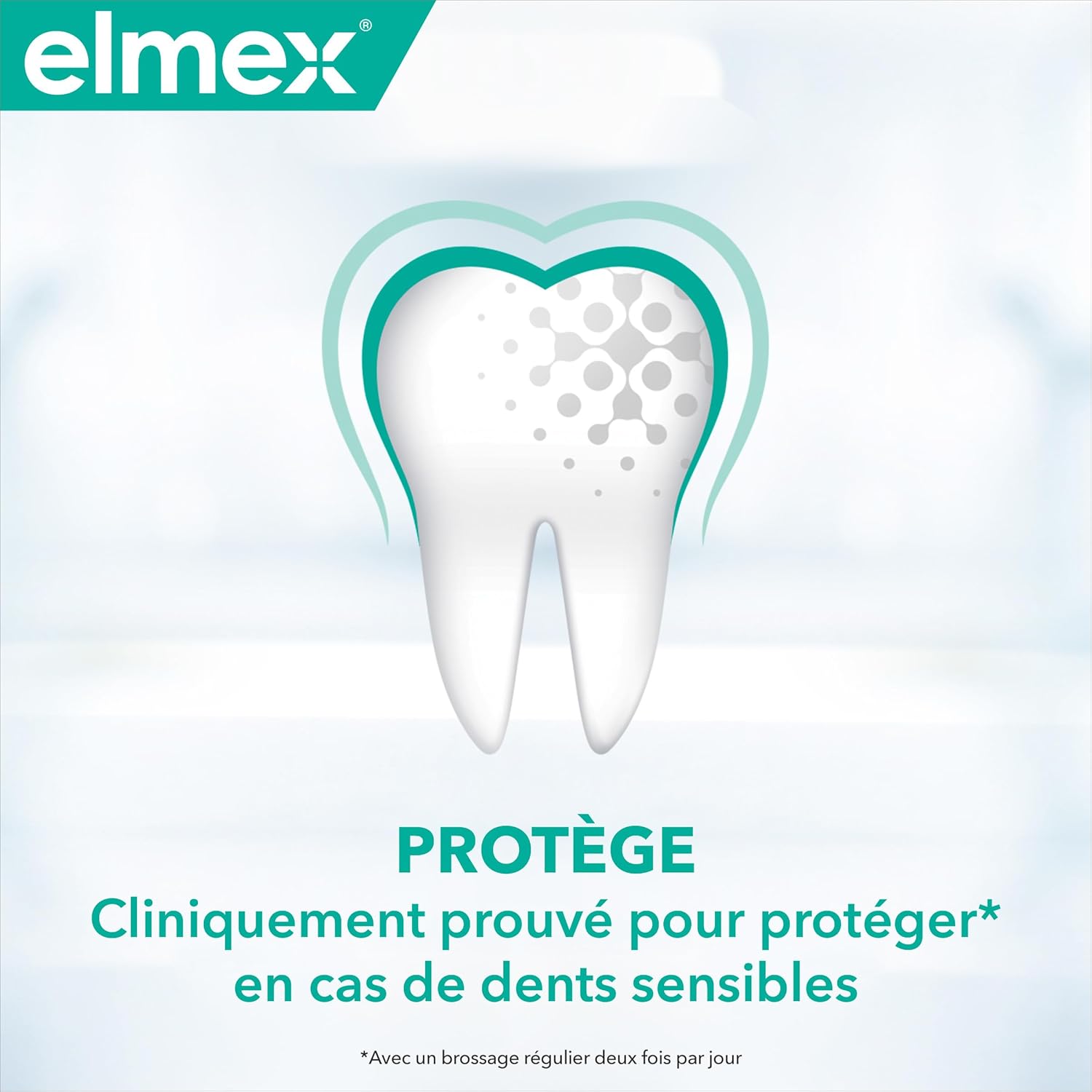 Detalle de Elmex Dentifrice Sensitive Haleine Fraîche 0% Colorants – Lot de 2 × 75 ml