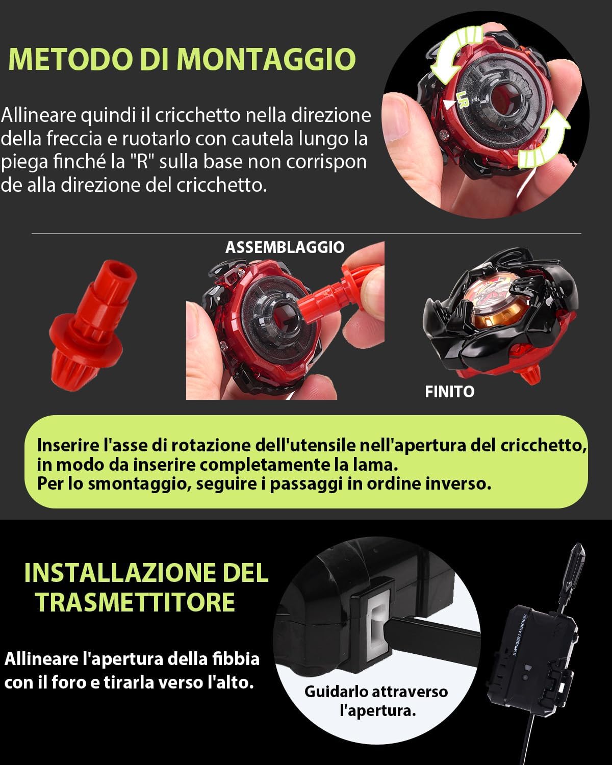 Thumbnail 6 de DEZAWRTY Grande X Stadium Arena Set - Set da battaglia con 6 trottole, 2 lanciatori e Xtreme con X-Celeration Rail