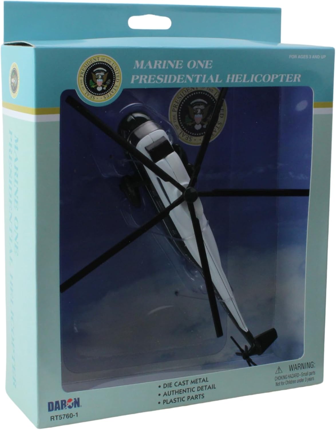 Detalle de Daron RT5760 Marine One VH-3D Sea King 3ピースプレイセット ヘリコプター・ブルー