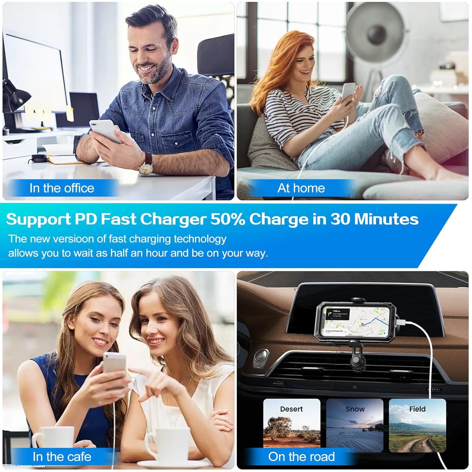 Thumbnail 6 de WILLTOP USB-C iPhone Charger 2-Pack with 10-Foot MFi Lightning Cables