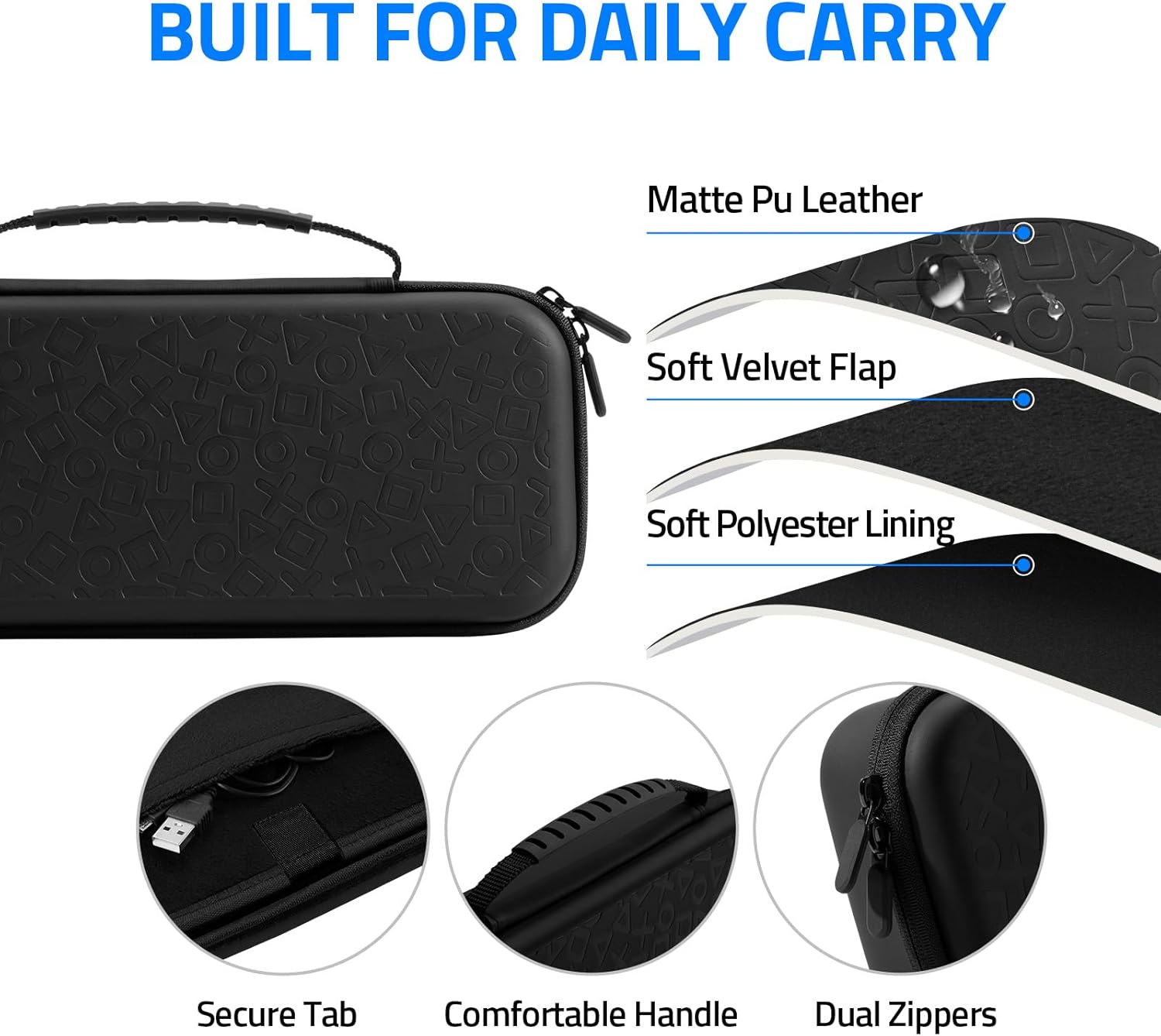 Detalle 2 de All-in-1 Accessories Bundle for Playstation Portal: Charging, Protection and More for PS5