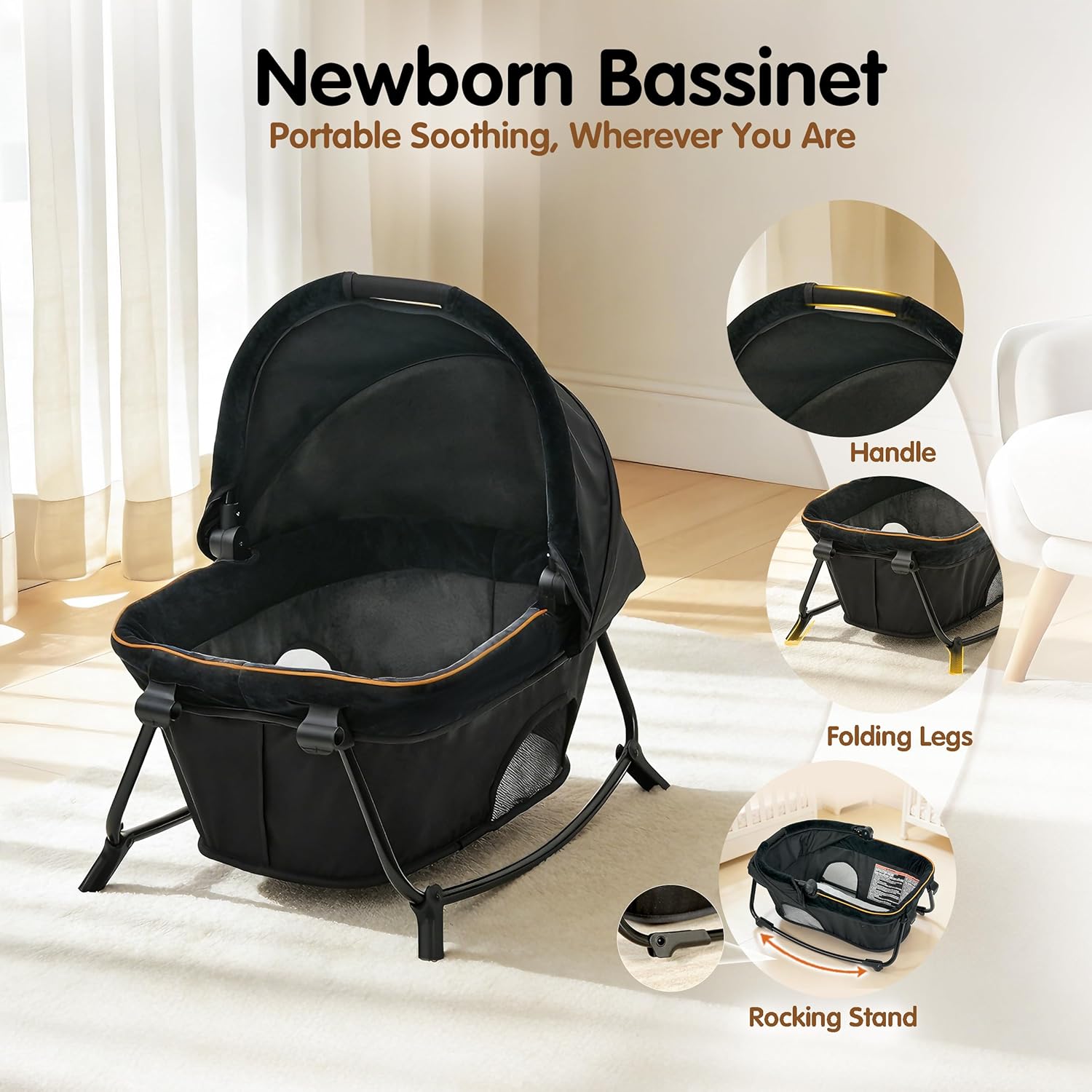 Thumbnail 3 de Pamo Babe 6-in-1 Baby Pack and Play with Bassinet