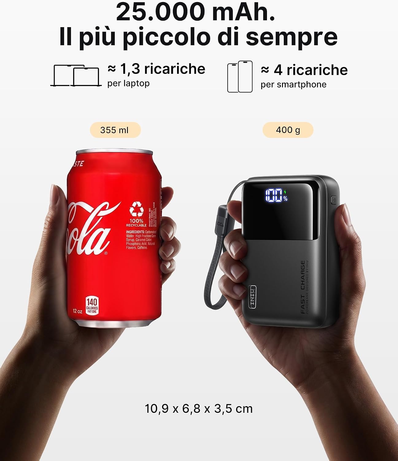 Thumbnail 2 de INIU Piccolo 100W PD3.0 25000mAh Power Bank