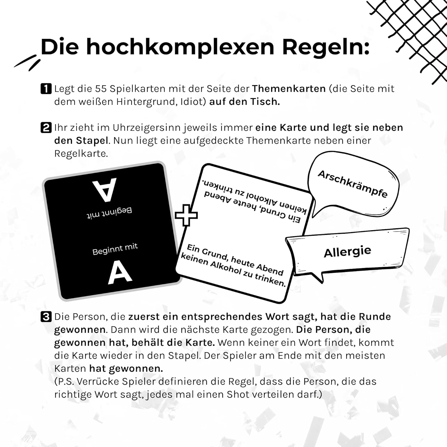 Thumbnail 3 de More is More Blackout Partyspiel 55 Karten 🎲